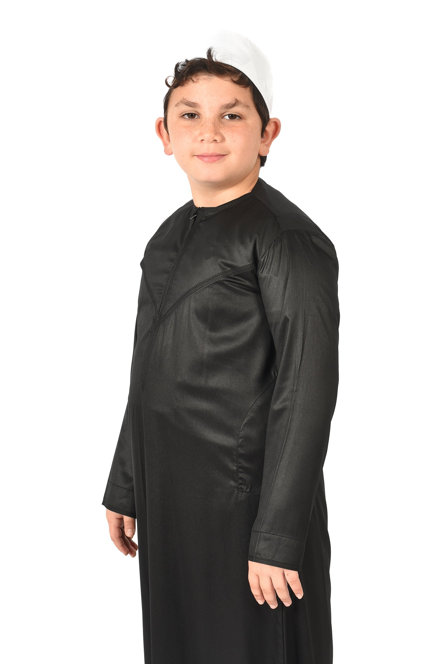 Al-Azka Kids Sport Thobe - Black