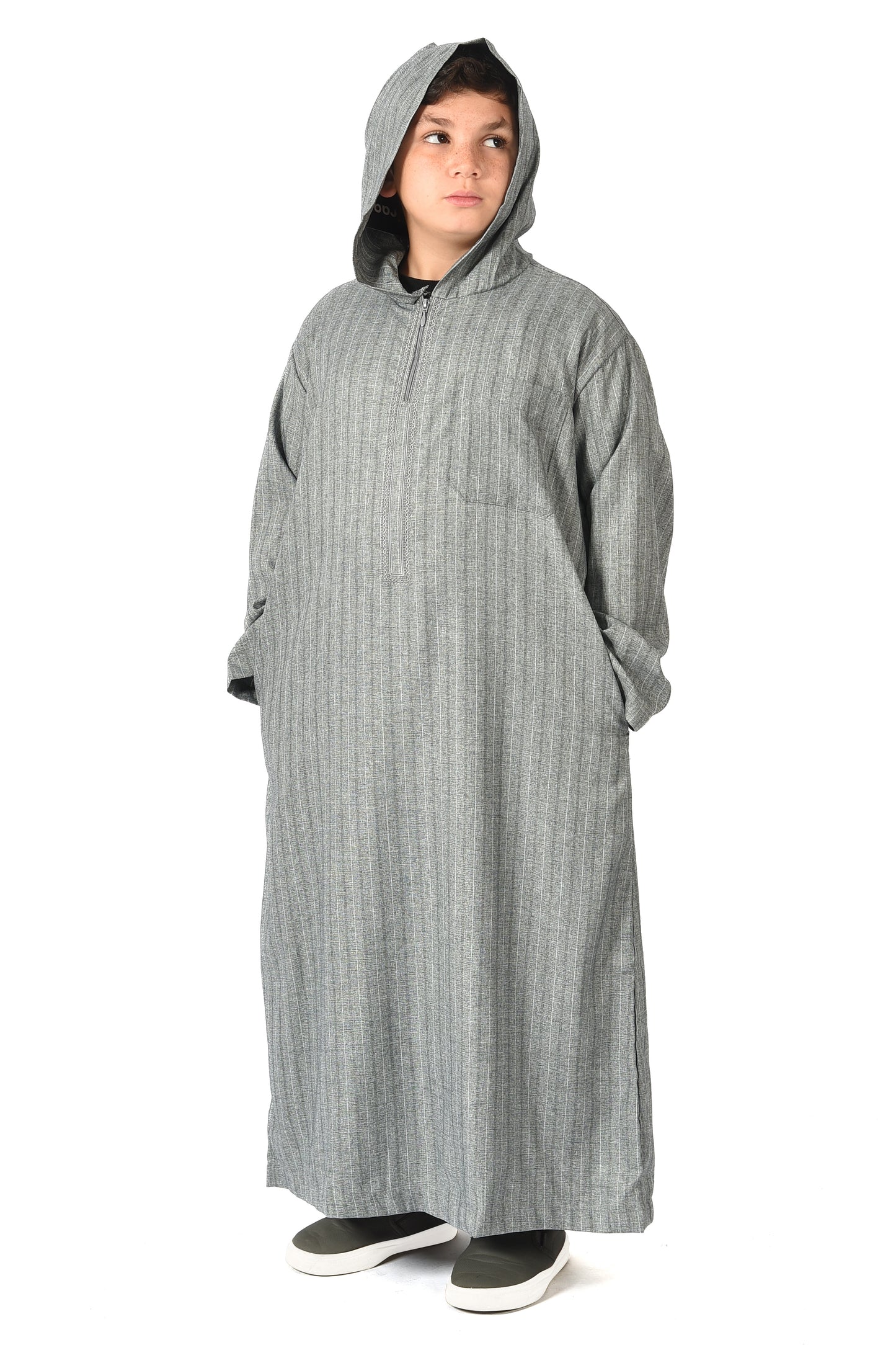Al-Othman Kids Tassel Thobe - Grey
