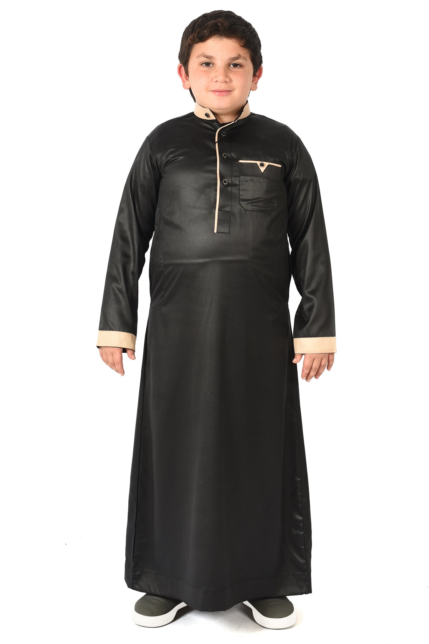 Markim kids sport thobe - Black
