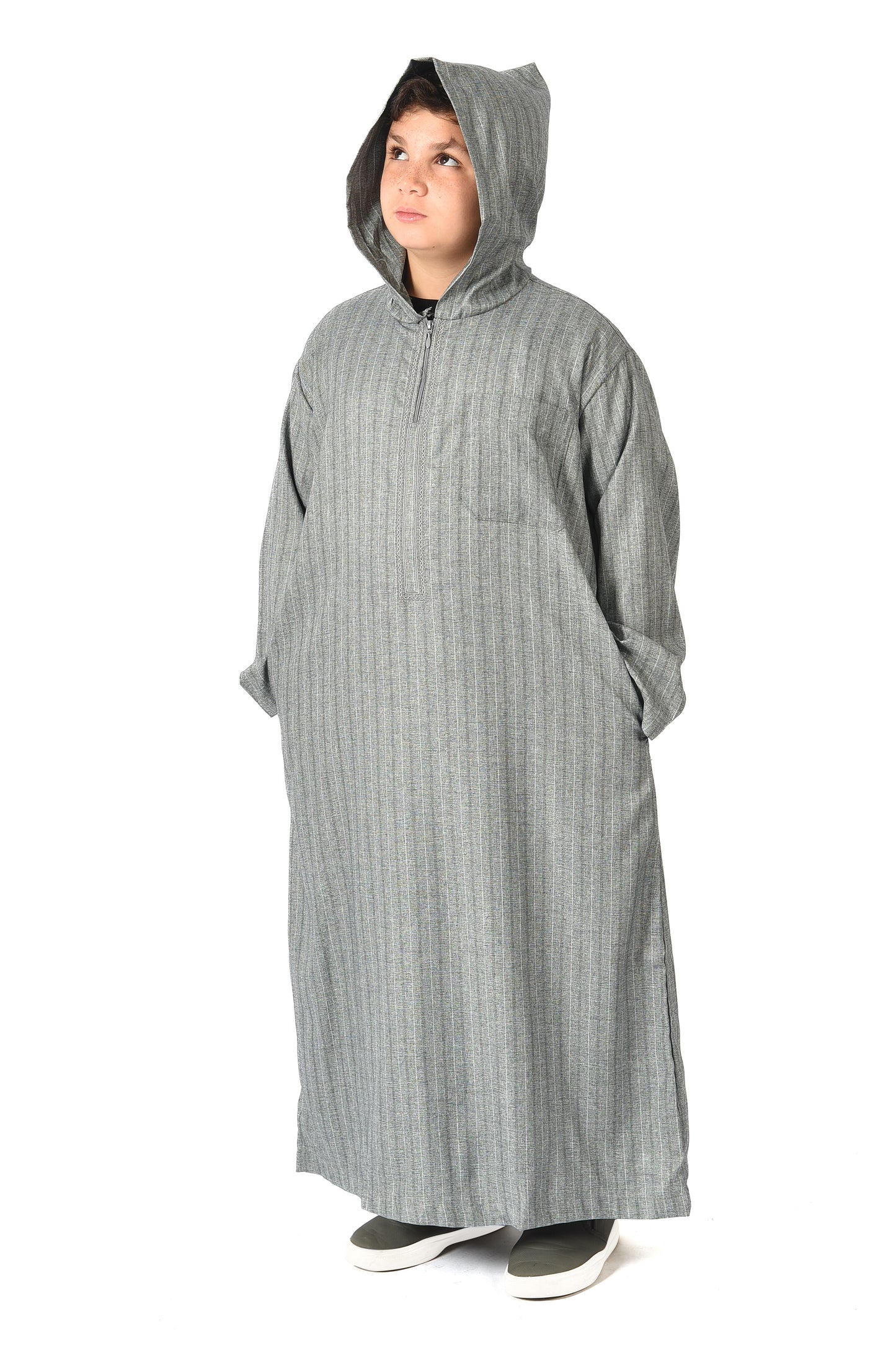 Al-Othman Kids Tassel Thobe - Grey