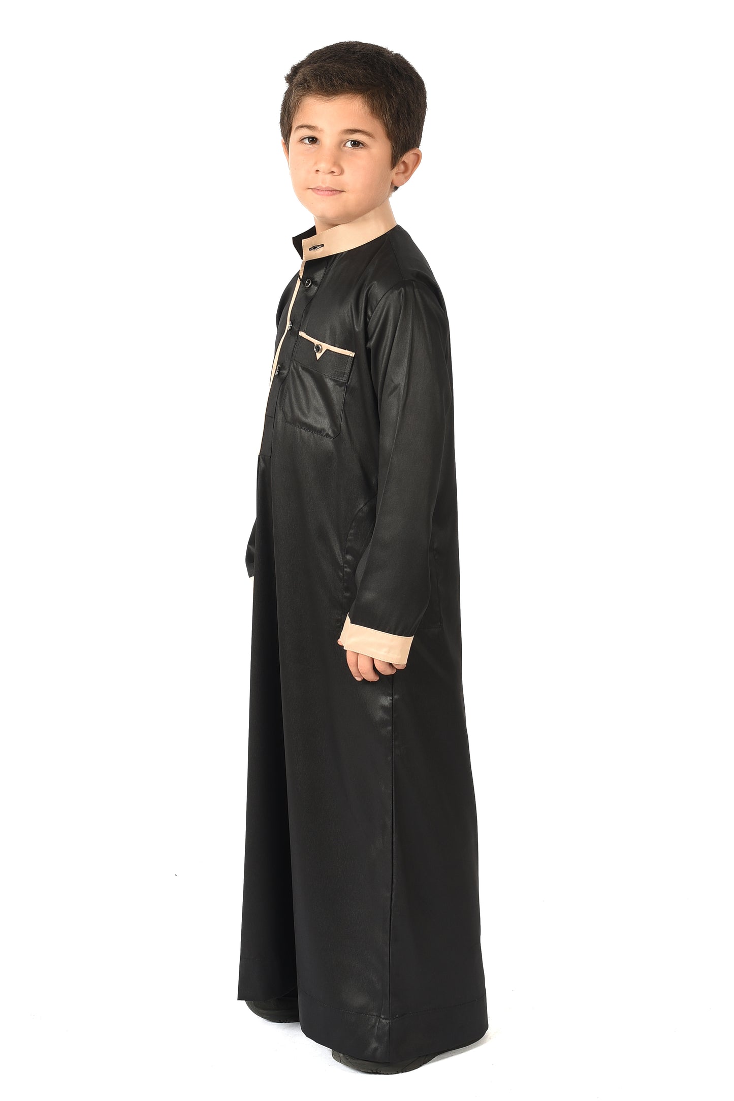 Markim kids sport thobe - Black