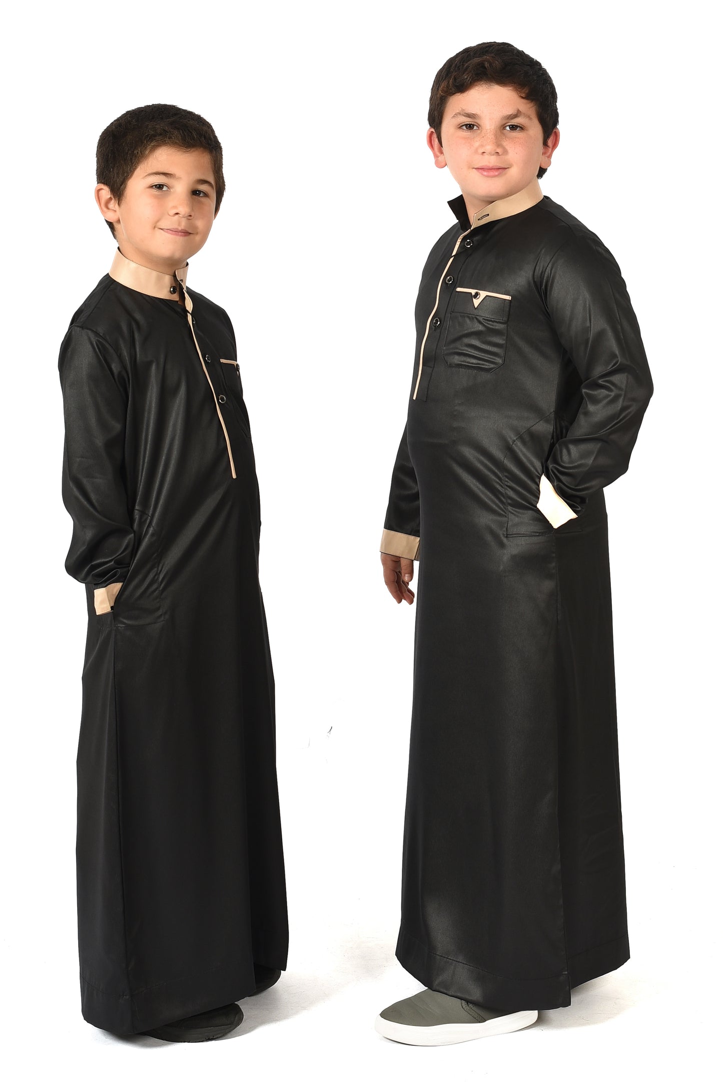 Markim kids sport thobe - Black