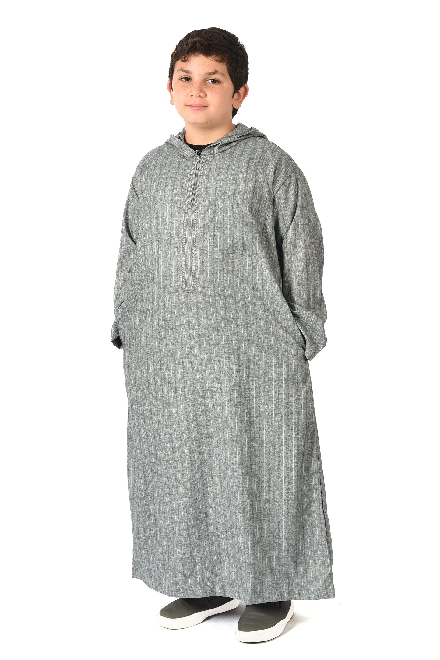 Al-Othman Kids Tassel Thobe - Grey