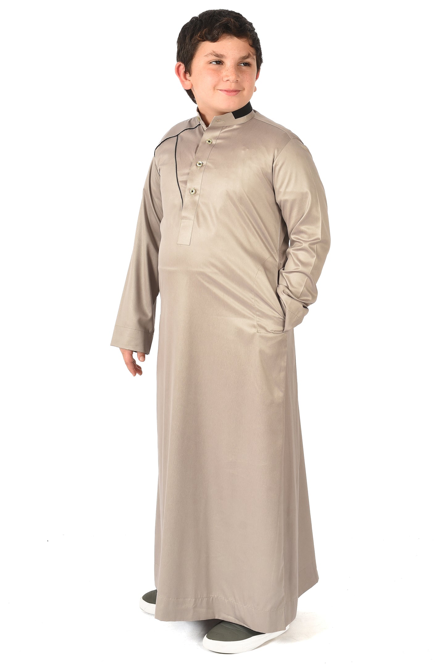 Markim kids sport thobe - Dried Sage