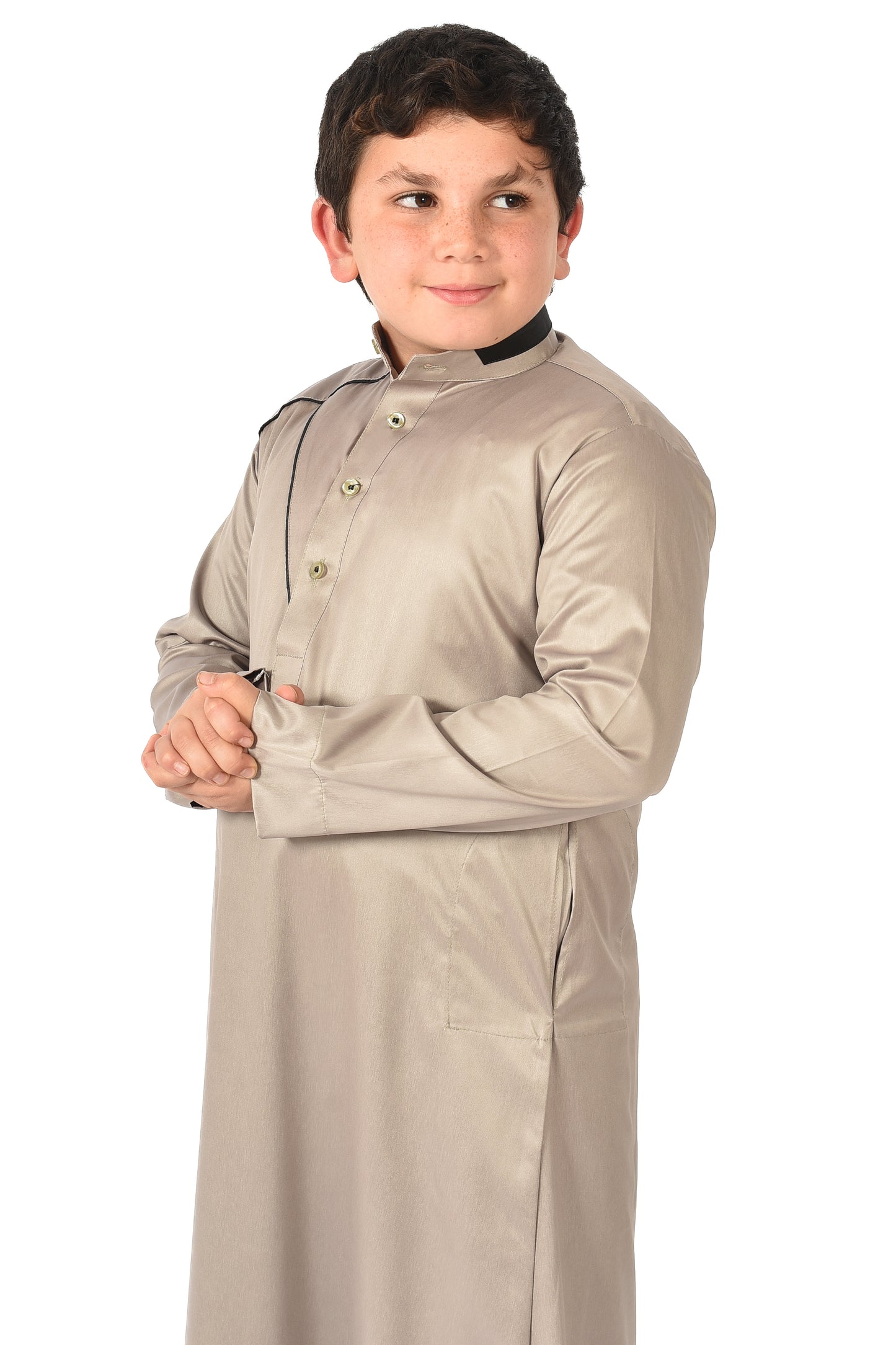 Markim kids sport thobe - Dried Sage