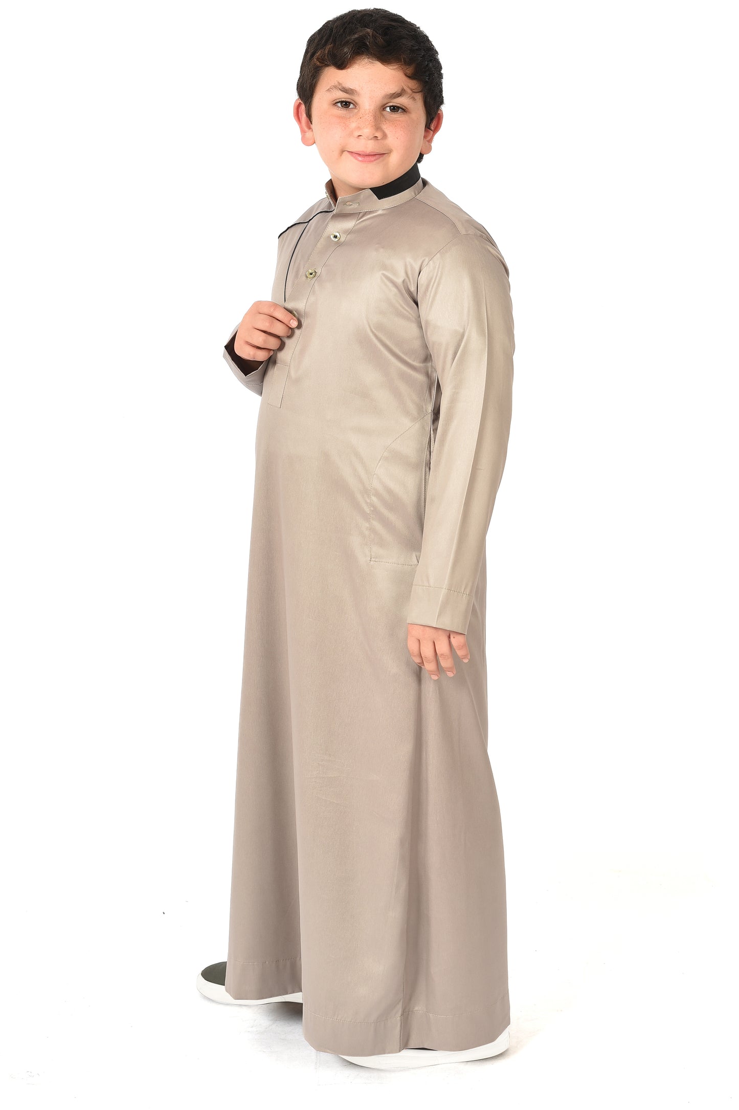 Markim kids sport thobe - Dried Sage