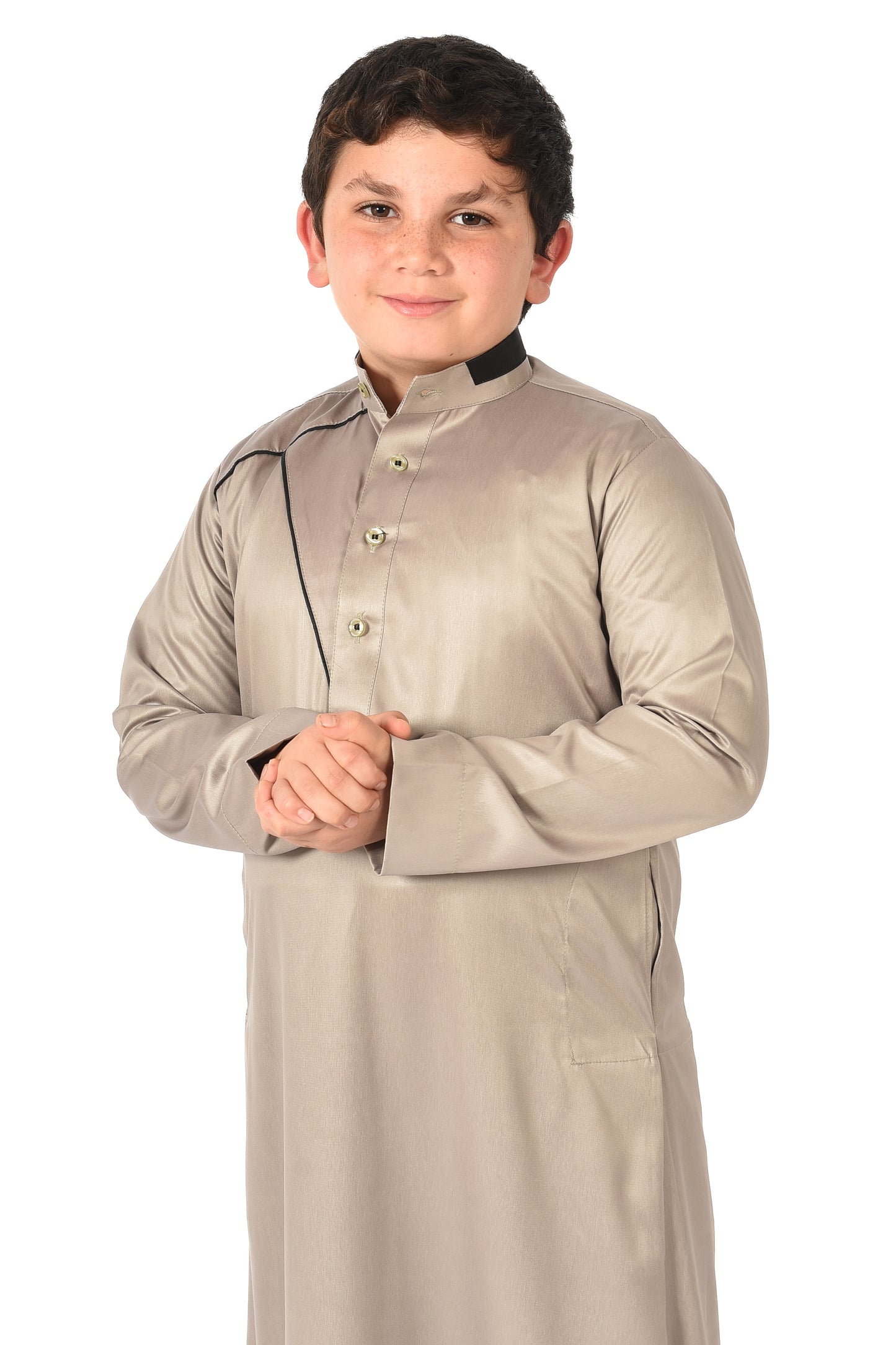 Markim kids sport thobe - Dried Sage