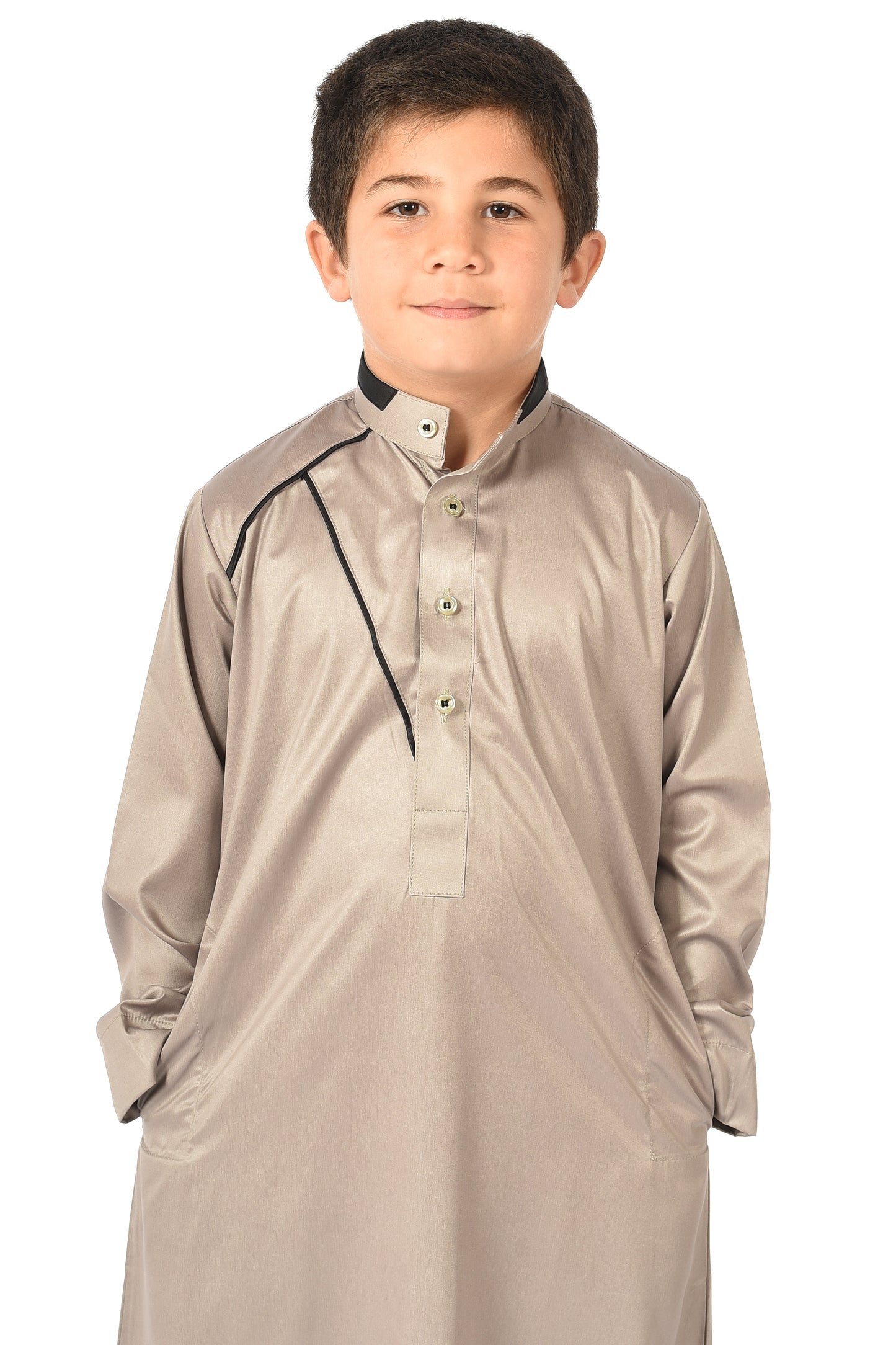 Markim kids sport thobe - Dried Sage