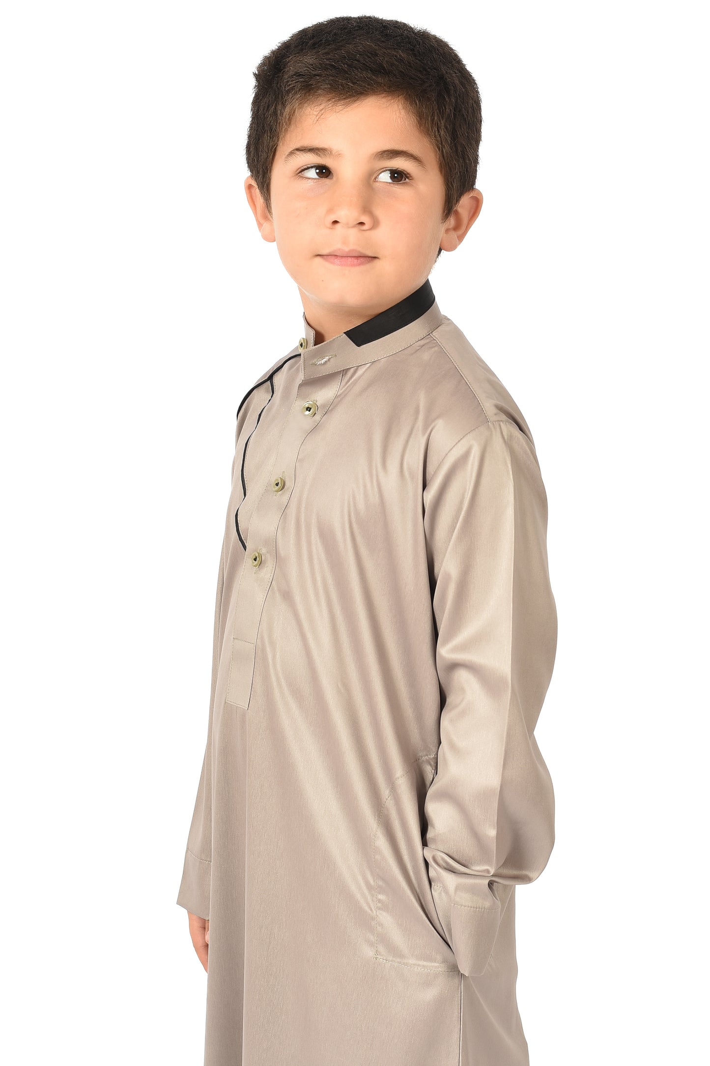 Markim kids sport thobe - Dried Sage