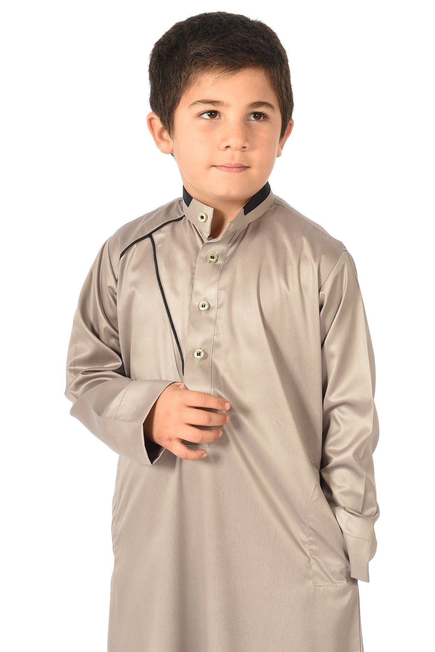 Markim kids sport thobe - Dried Sage