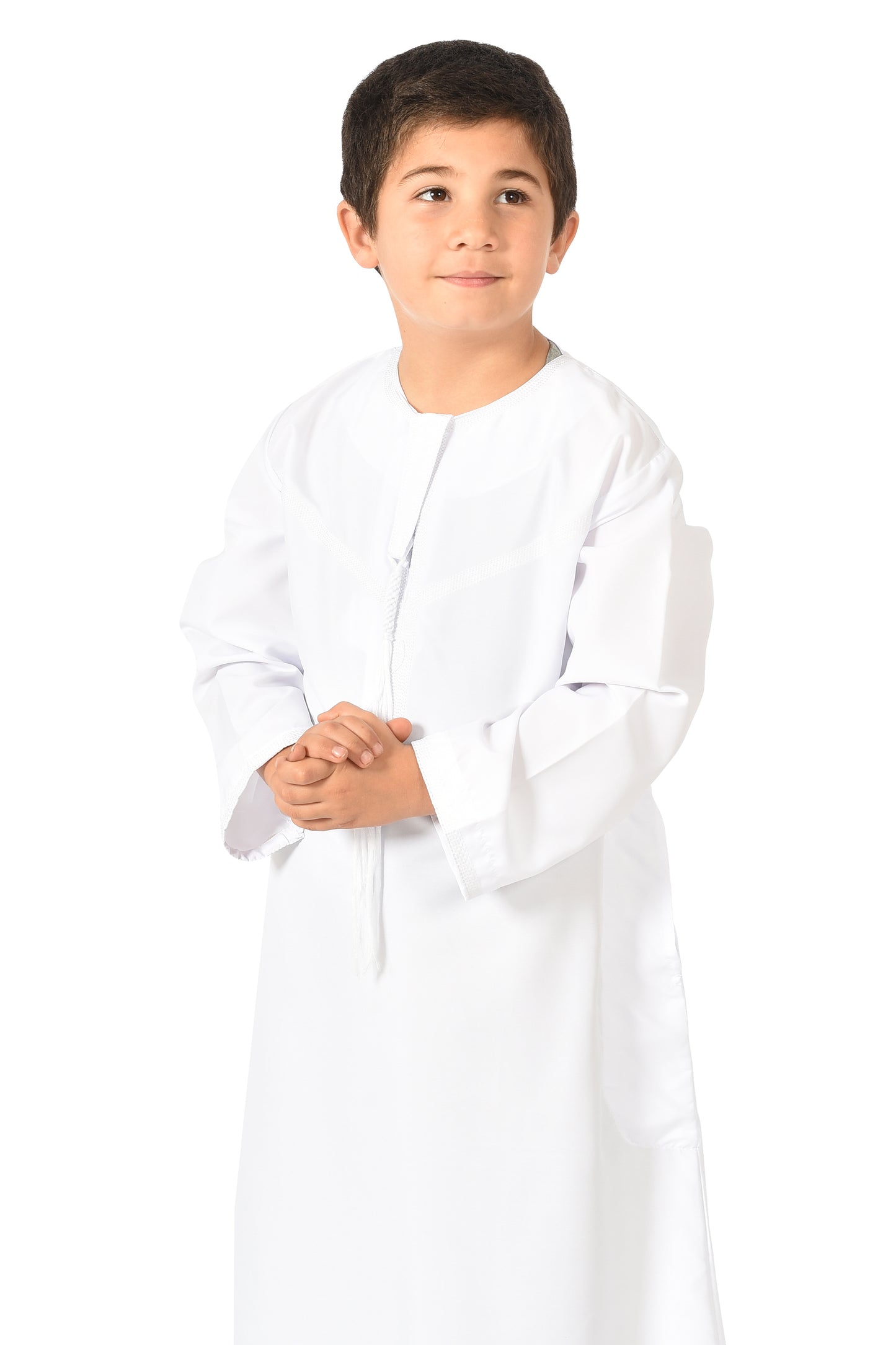 Al-Othman Kids Tassel Thobe - White