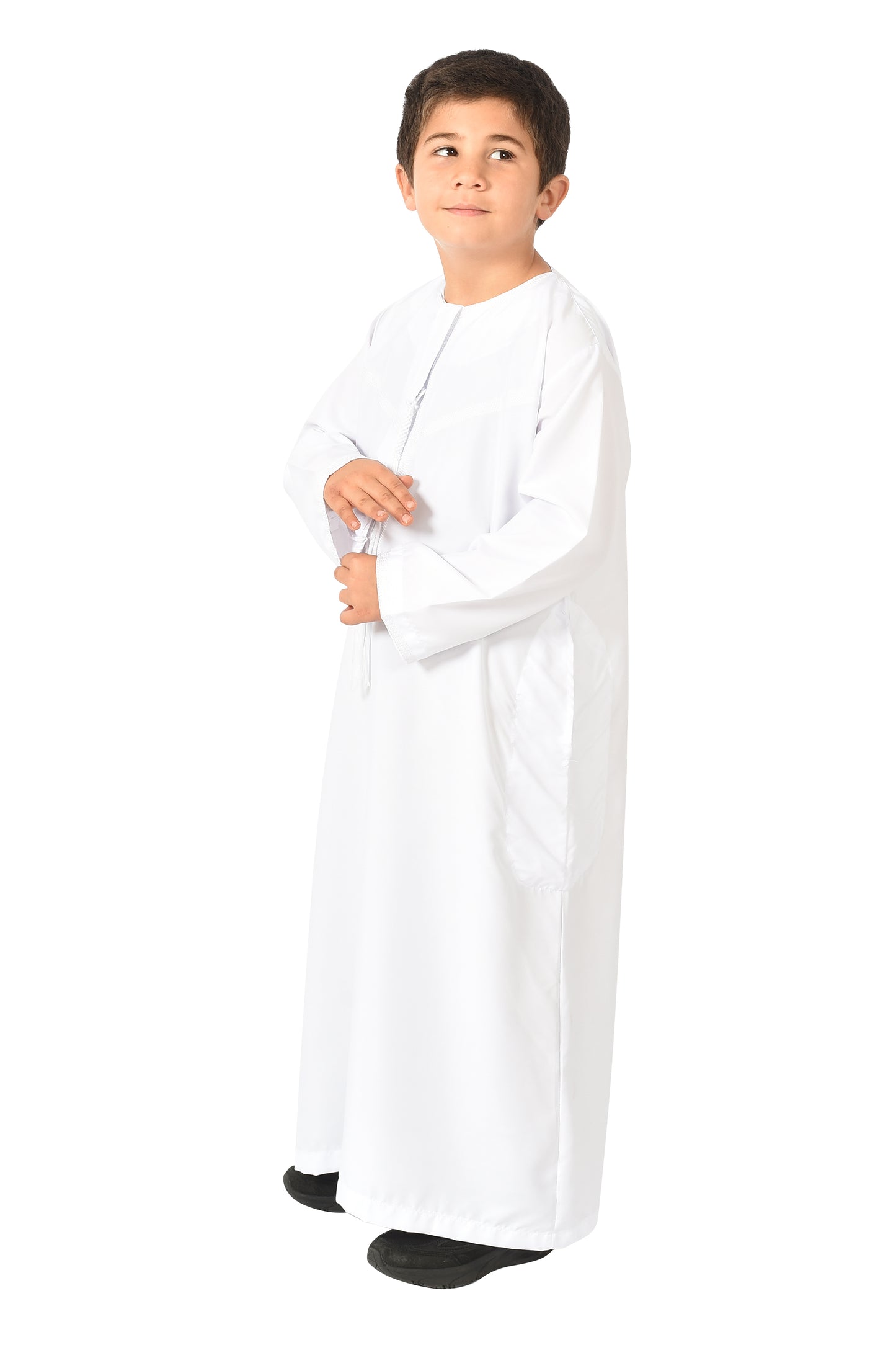 Al-Othman Kids Tassel Thobe - White