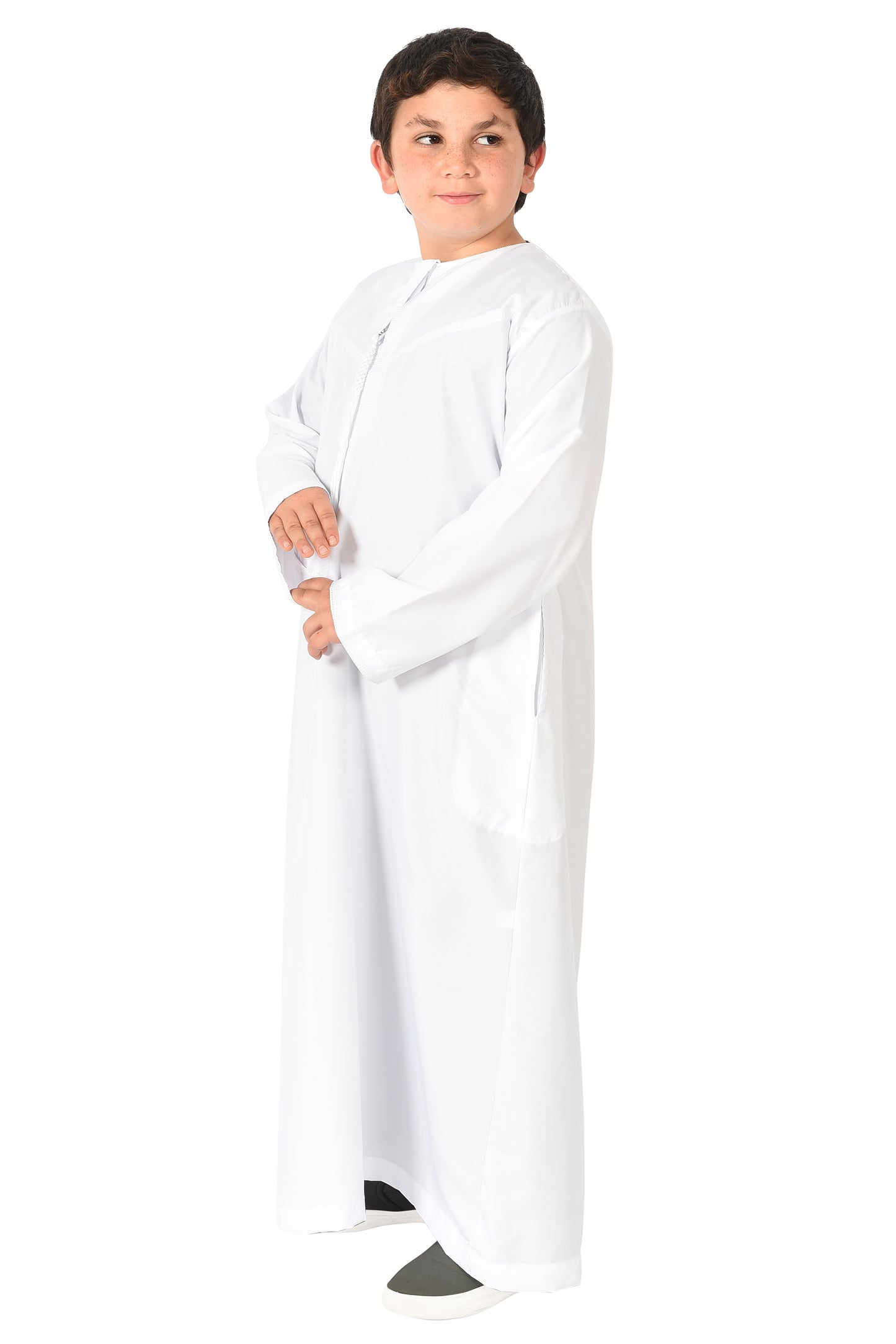 Al-Othman Kids Tassel Thobe - White