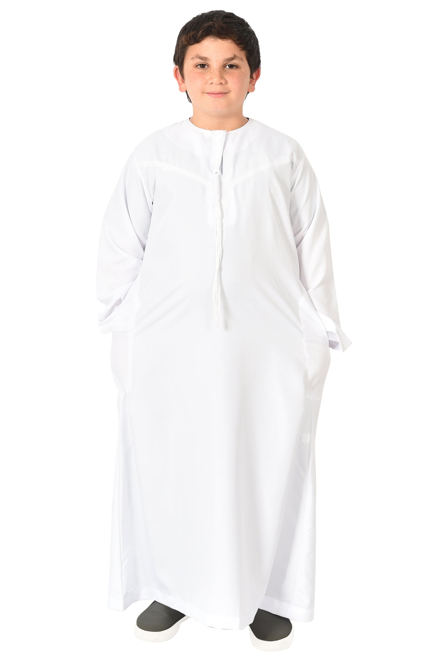 Al-Othman Kids Tassel Thobe - White