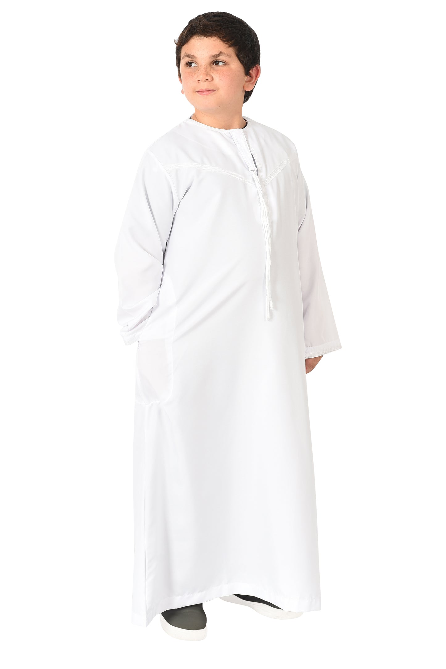 Al-Othman Kids Tassel Thobe - White