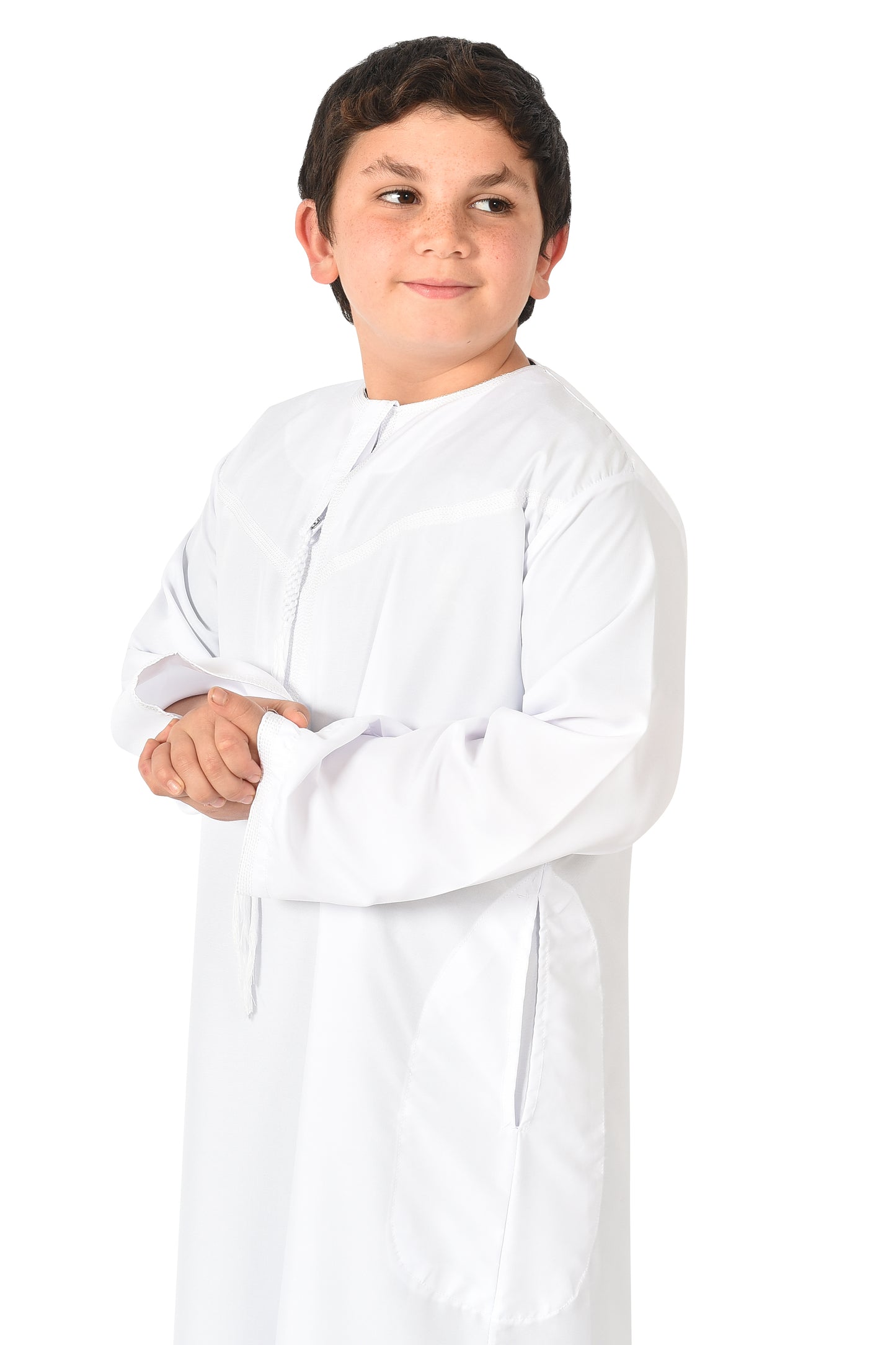 Al-Othman Kids Tassel Thobe - White