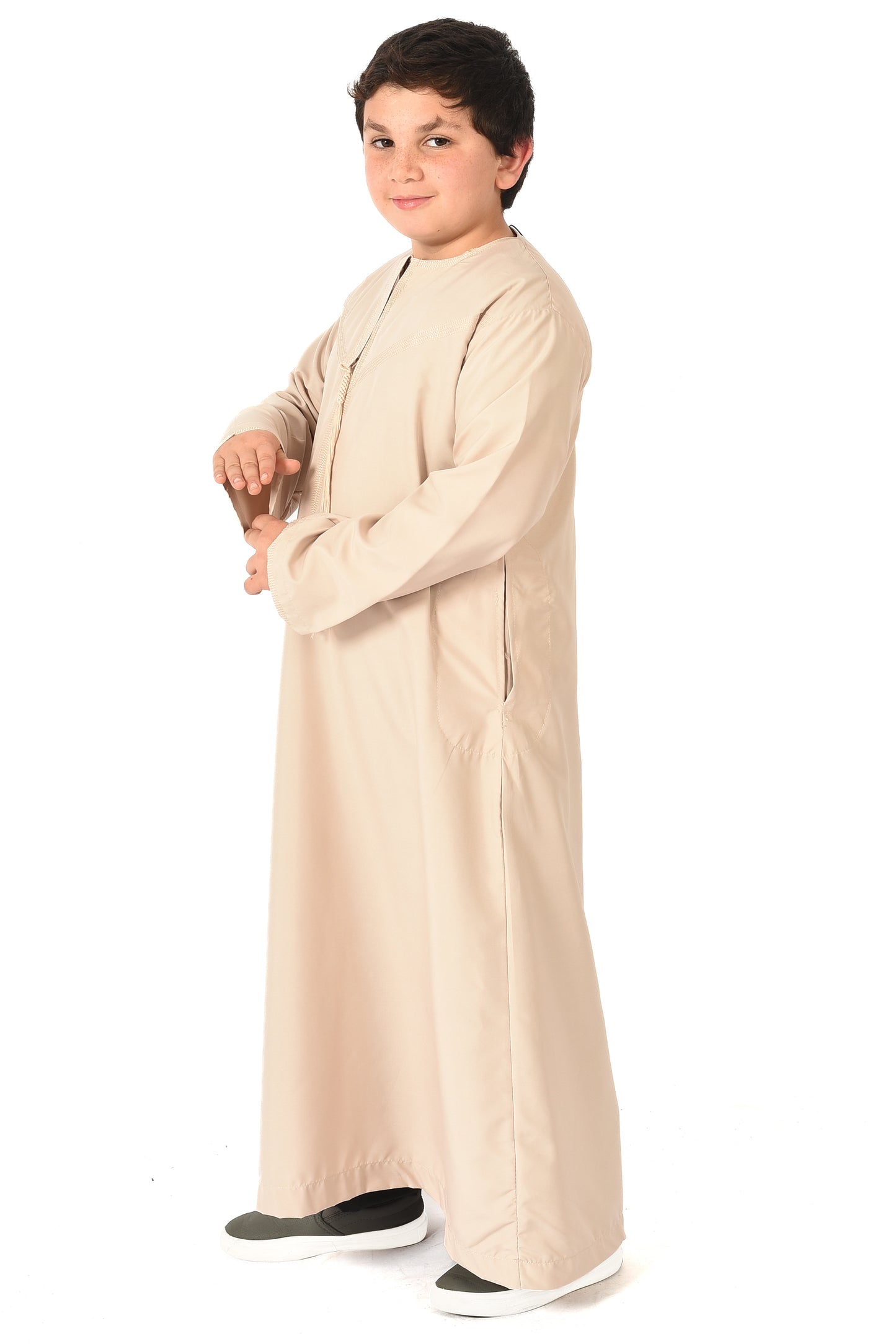 Al-Othman Kids Tassel Thobe - Brown