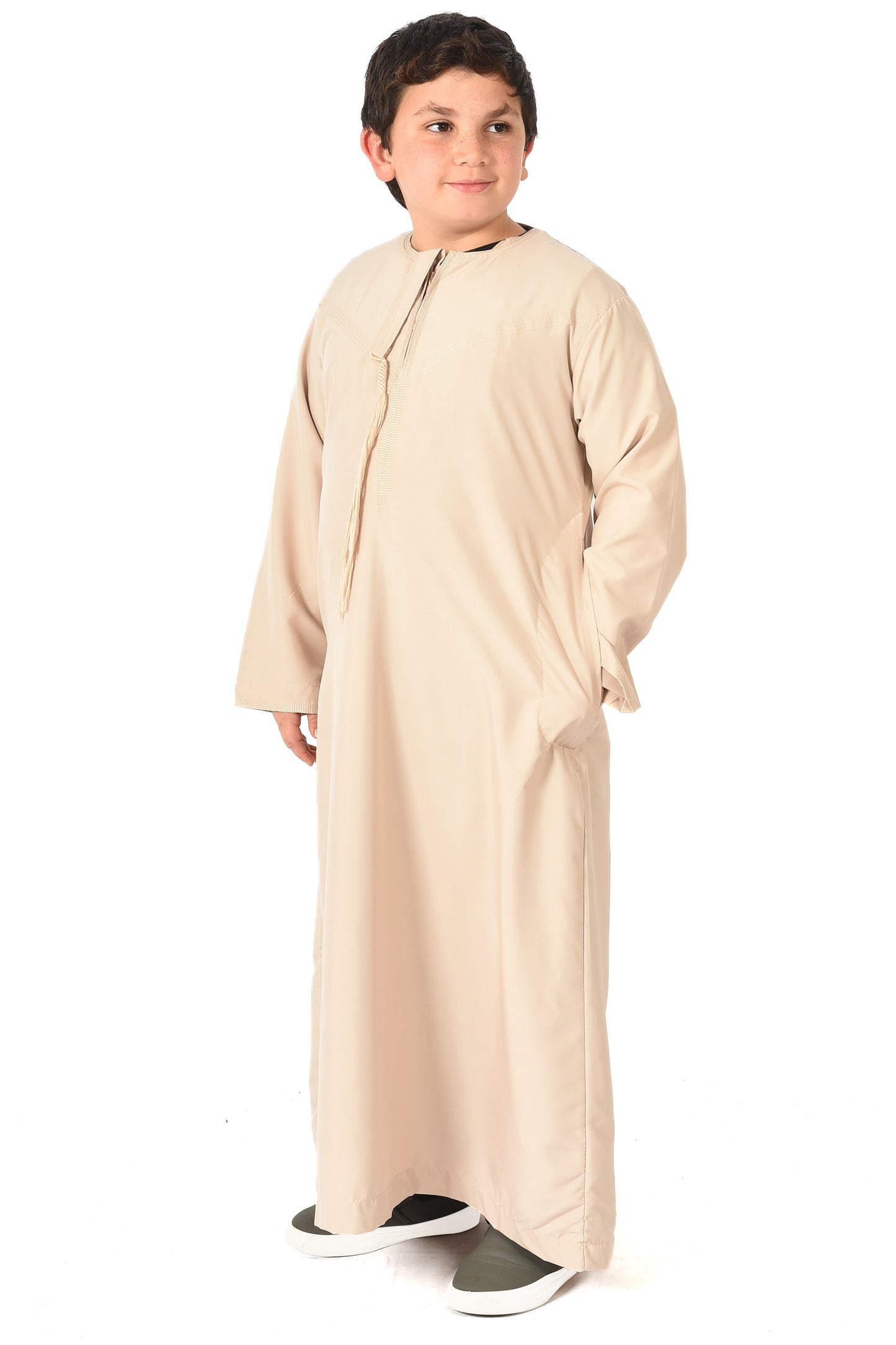 Al-Othman Kids Tassel Thobe - Brown