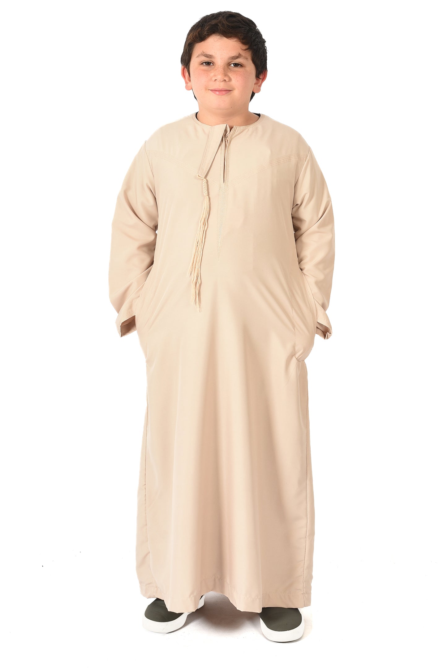 Al-Othman Kids Tassel Thobe - Brown