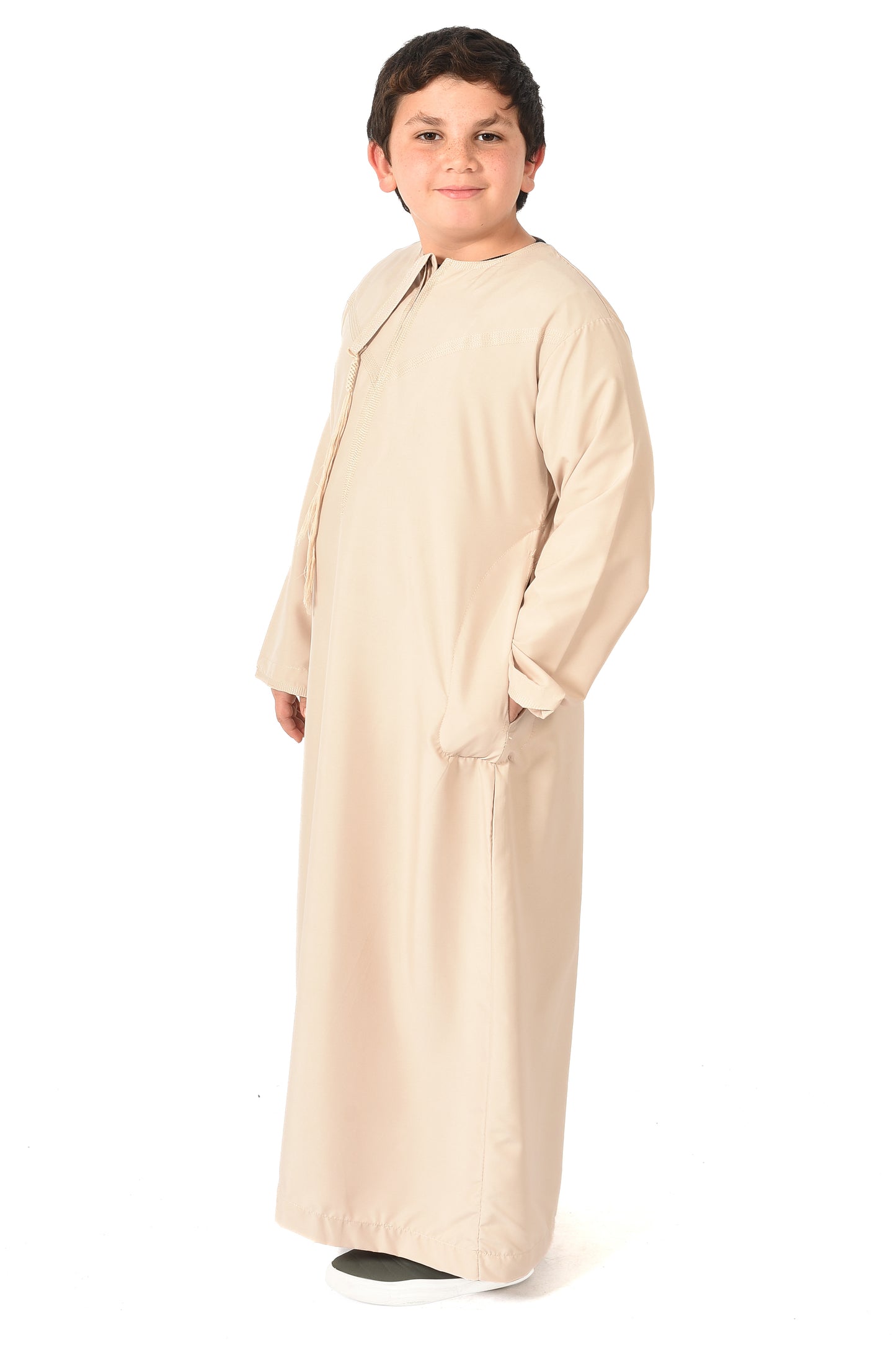 Al-Othman Kids Tassel Thobe - Brown