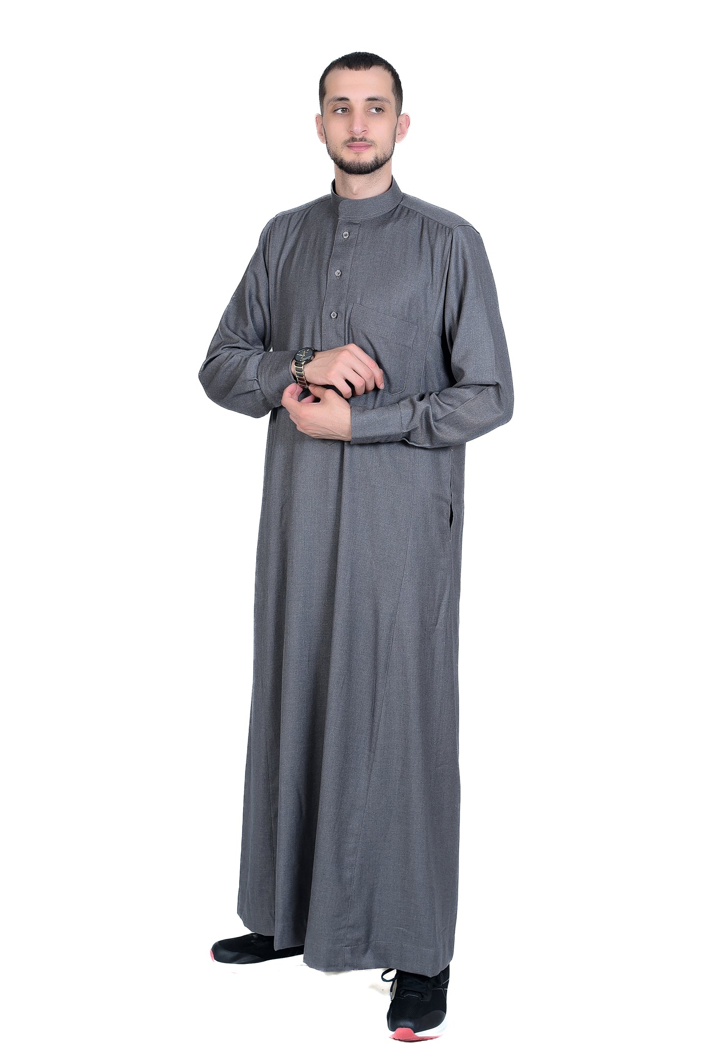 Droush Winter Thobe – Light Grey