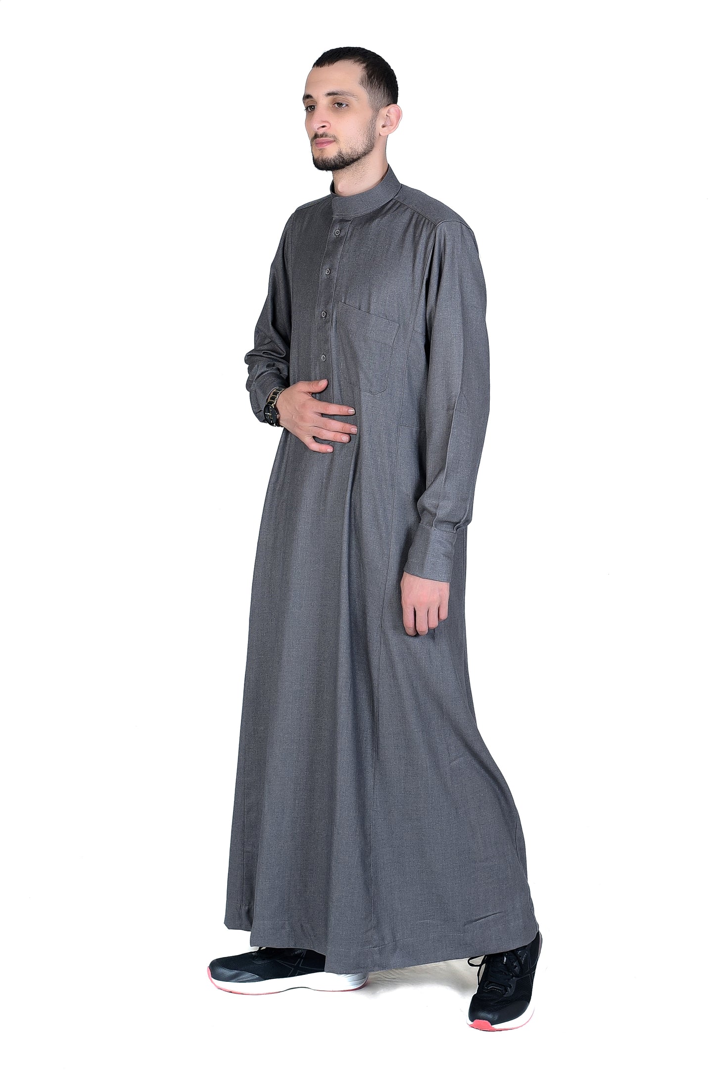 Droush Winter Thobe – Light Grey