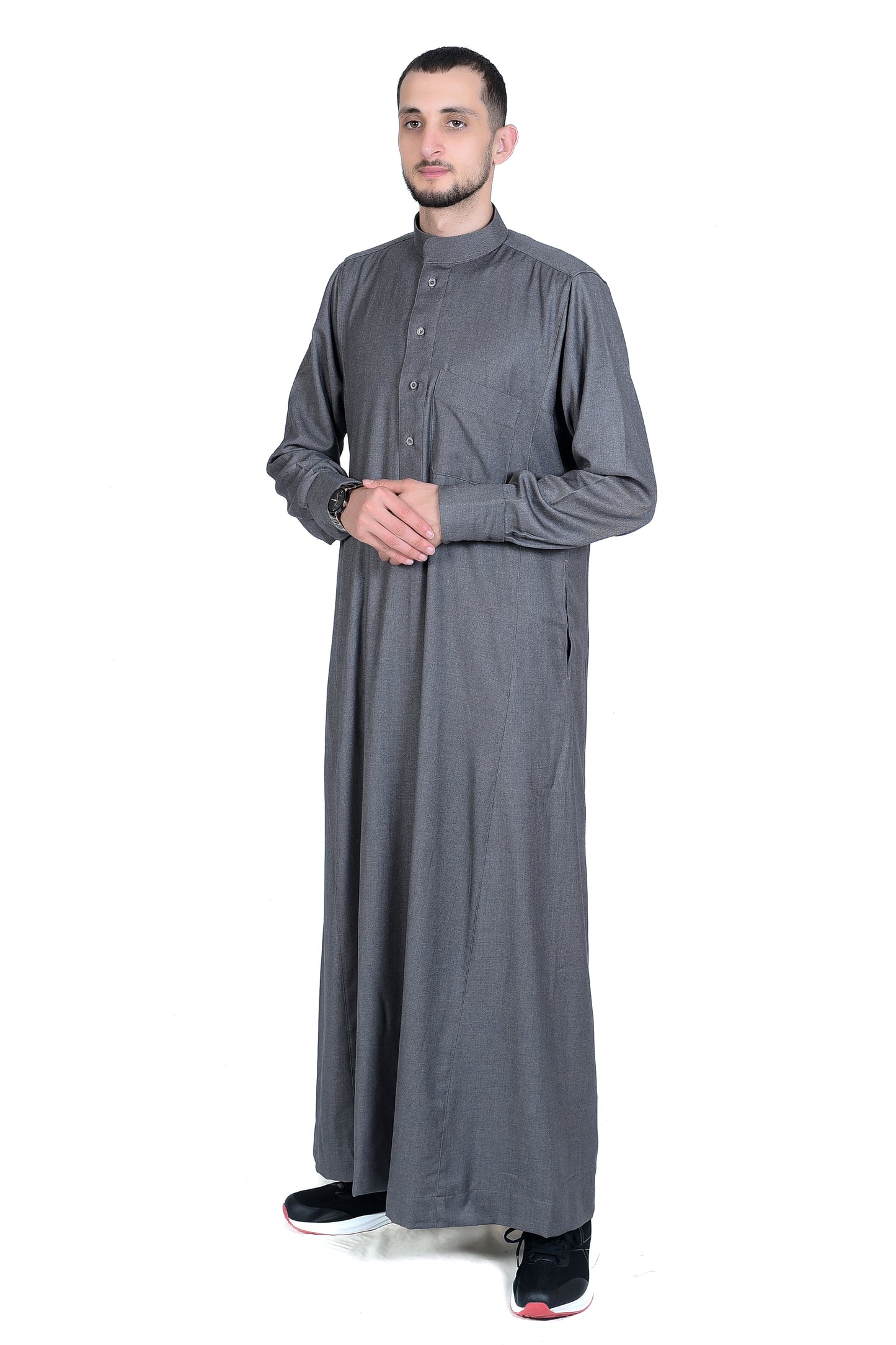 Droush Winter Thobe – Light Grey
