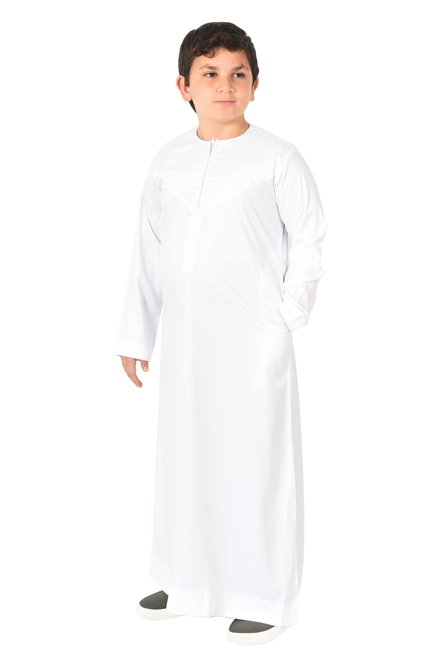 Al-Azka Kids Sport Thobe - White