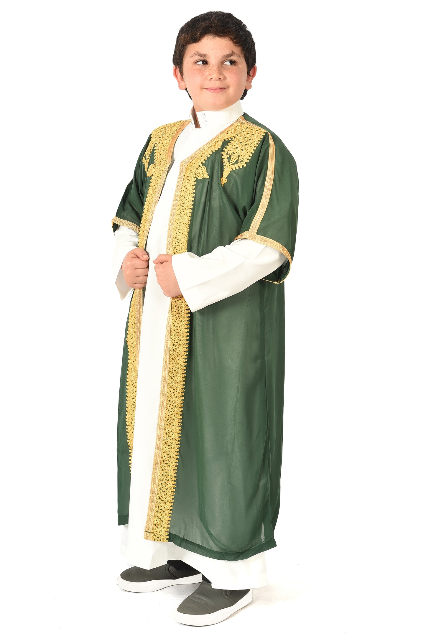 Boy's Saudi Abaya Jubba - Green