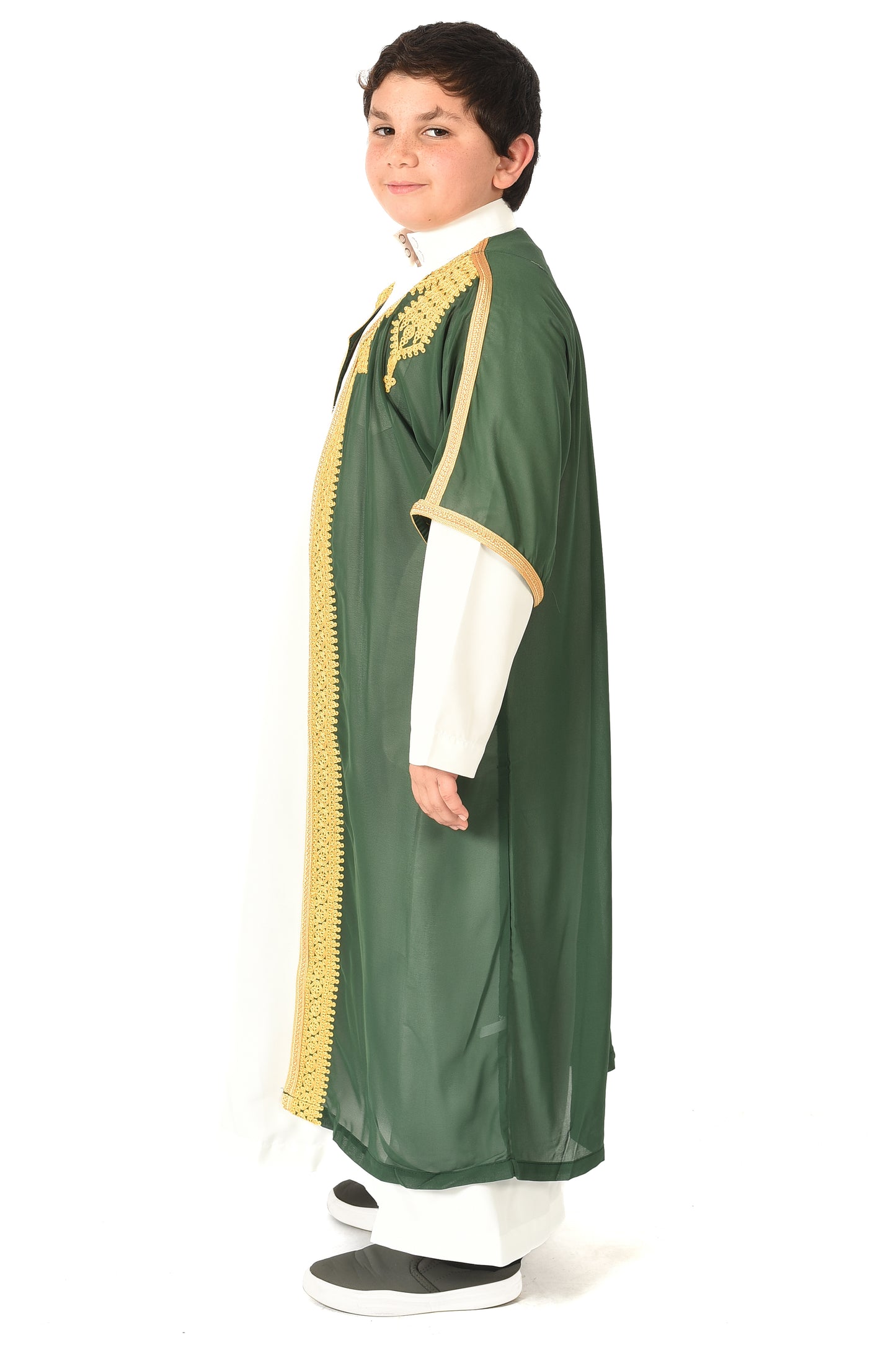 Boy's Saudi Abaya Jubba - Green