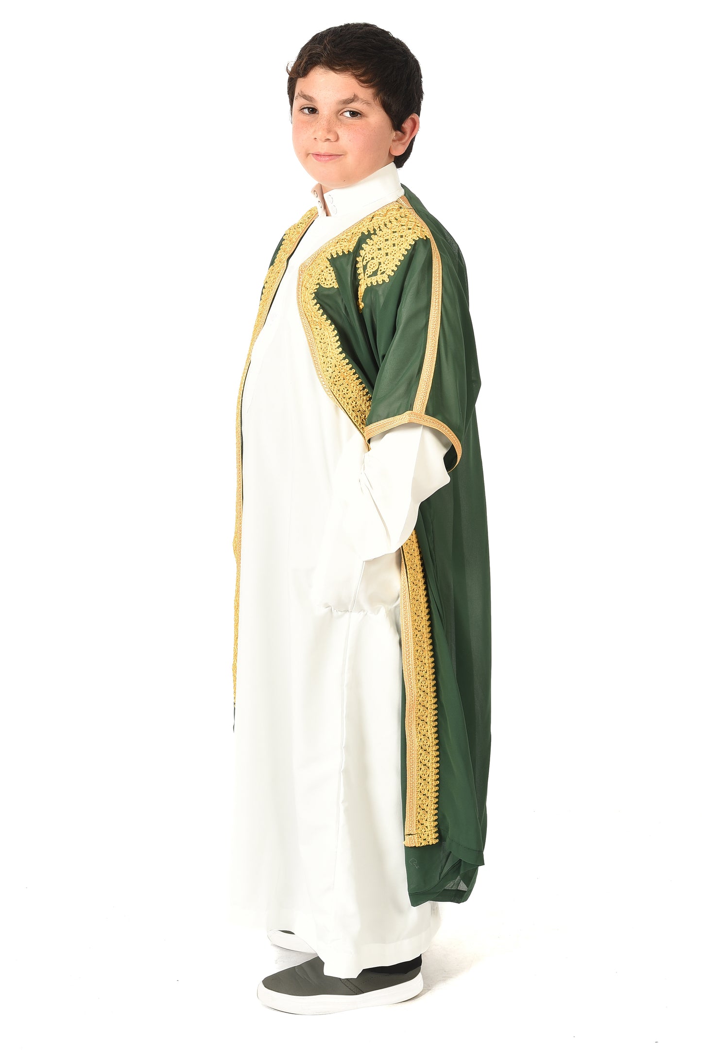 Boy's Saudi Abaya Jubba - Green