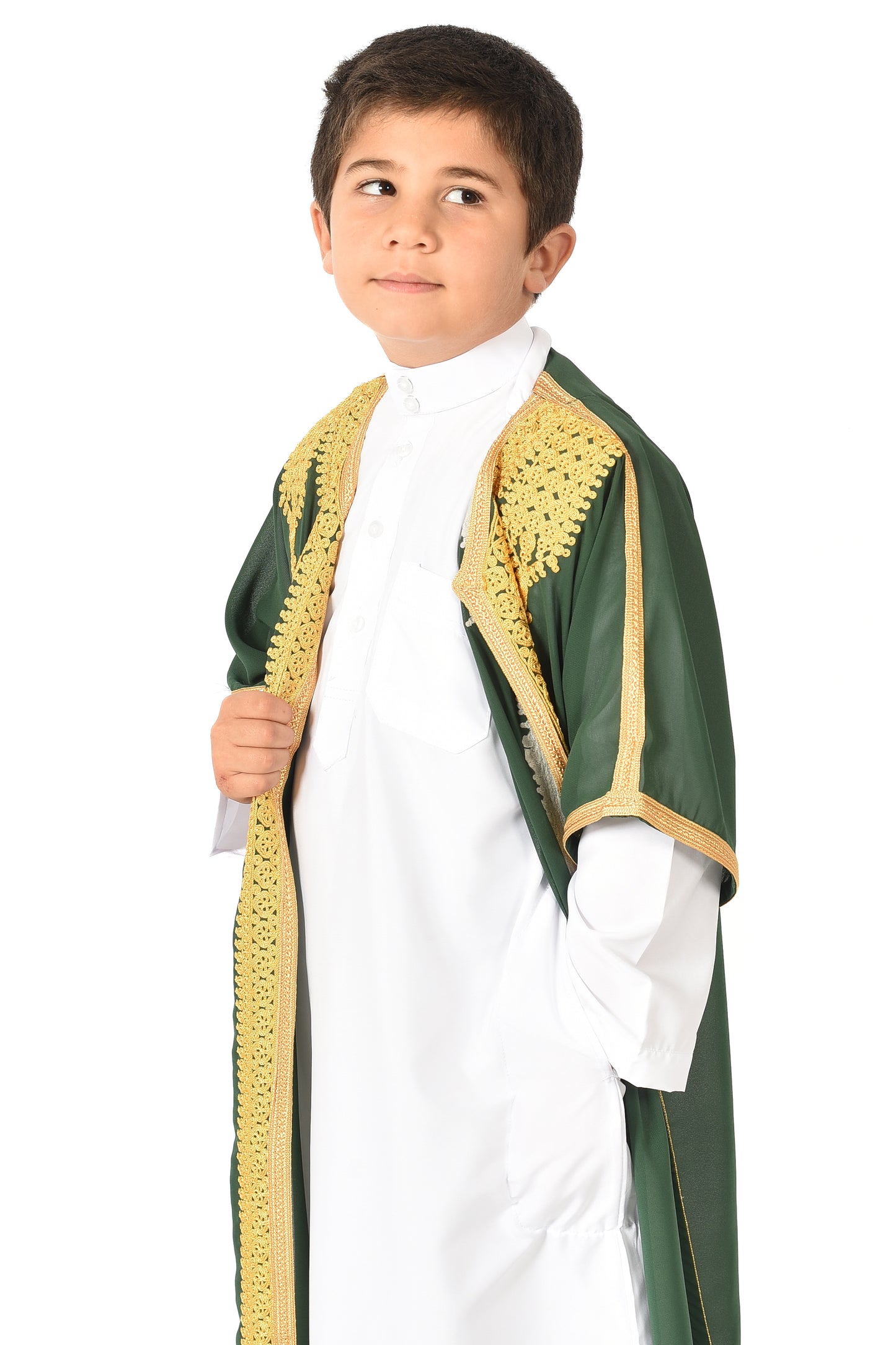 Boy's Saudi Abaya Jubba - Green