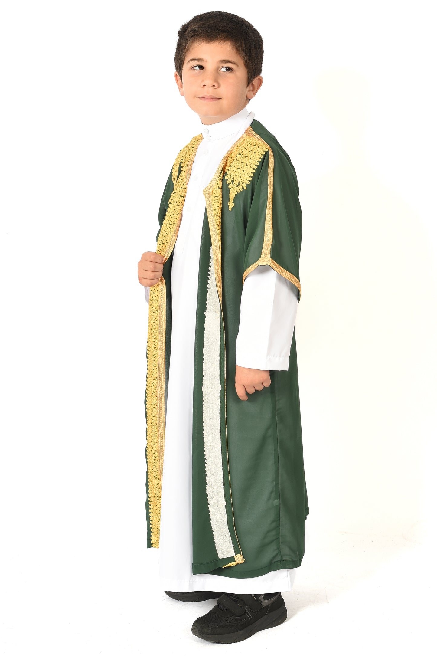 Boy's Saudi Abaya Jubba - Green