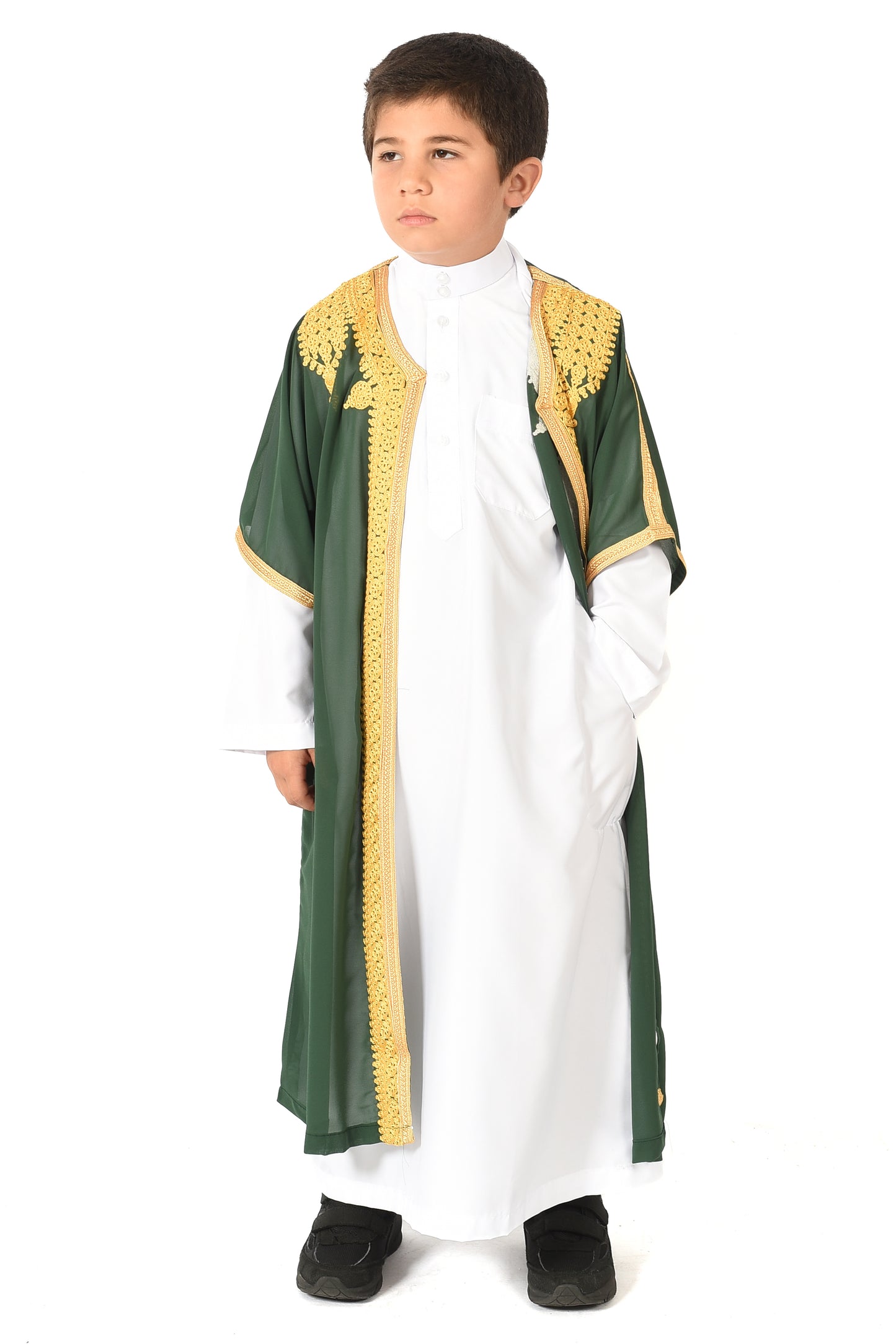 Boy's Saudi Abaya Jubba - Green