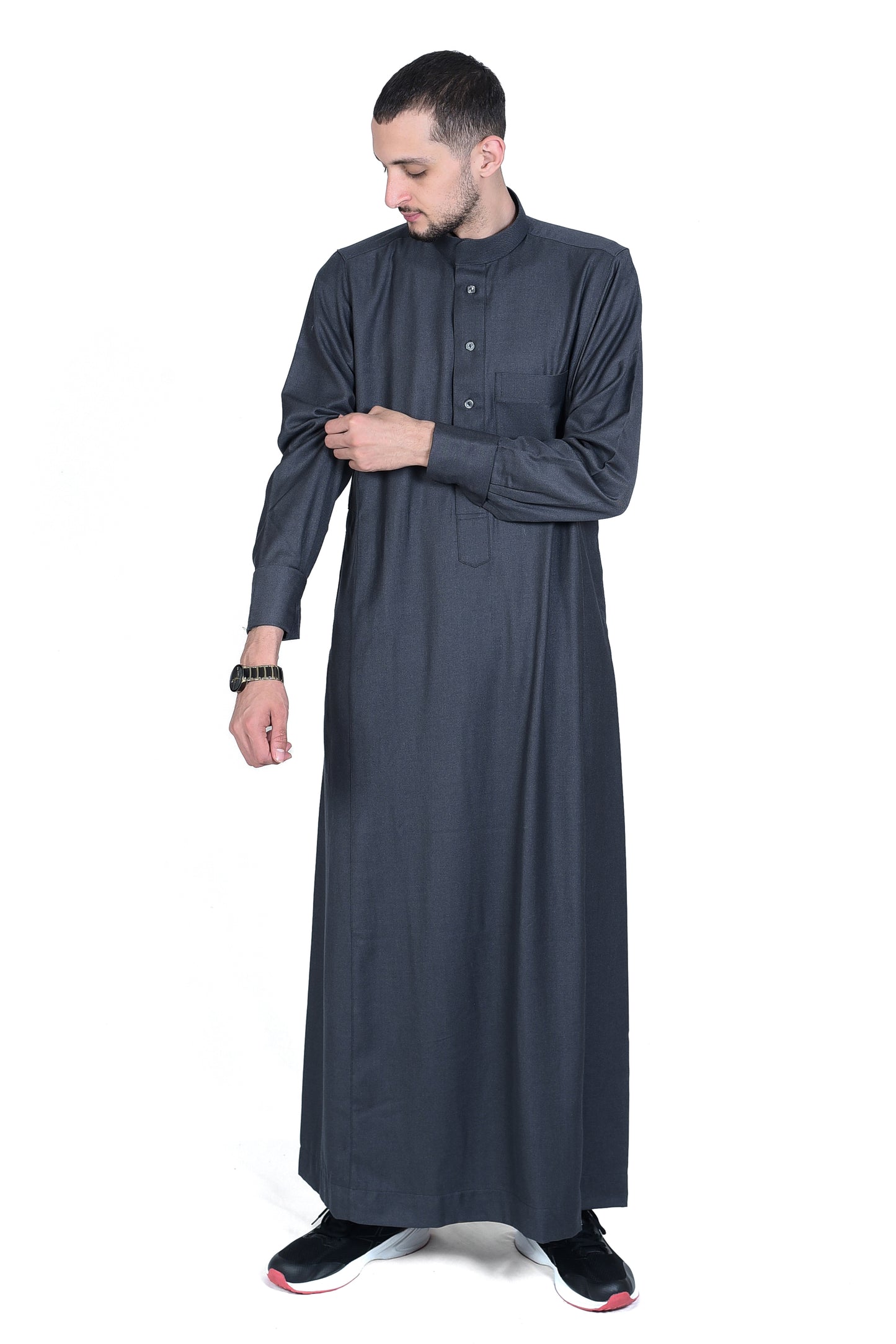 Droush Winter Thobe – Dark Grey