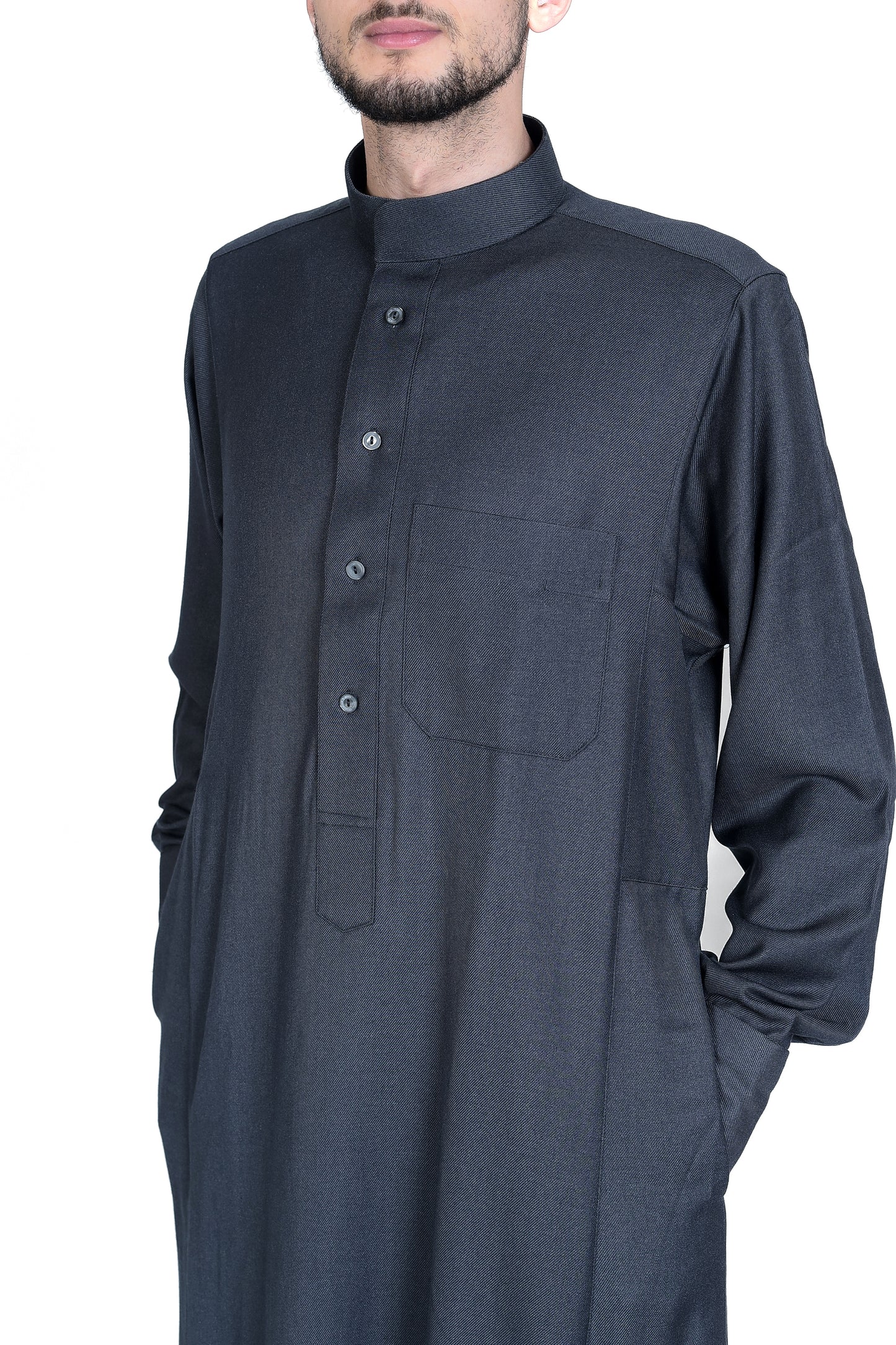 Droush Winter Thobe – Dark Grey