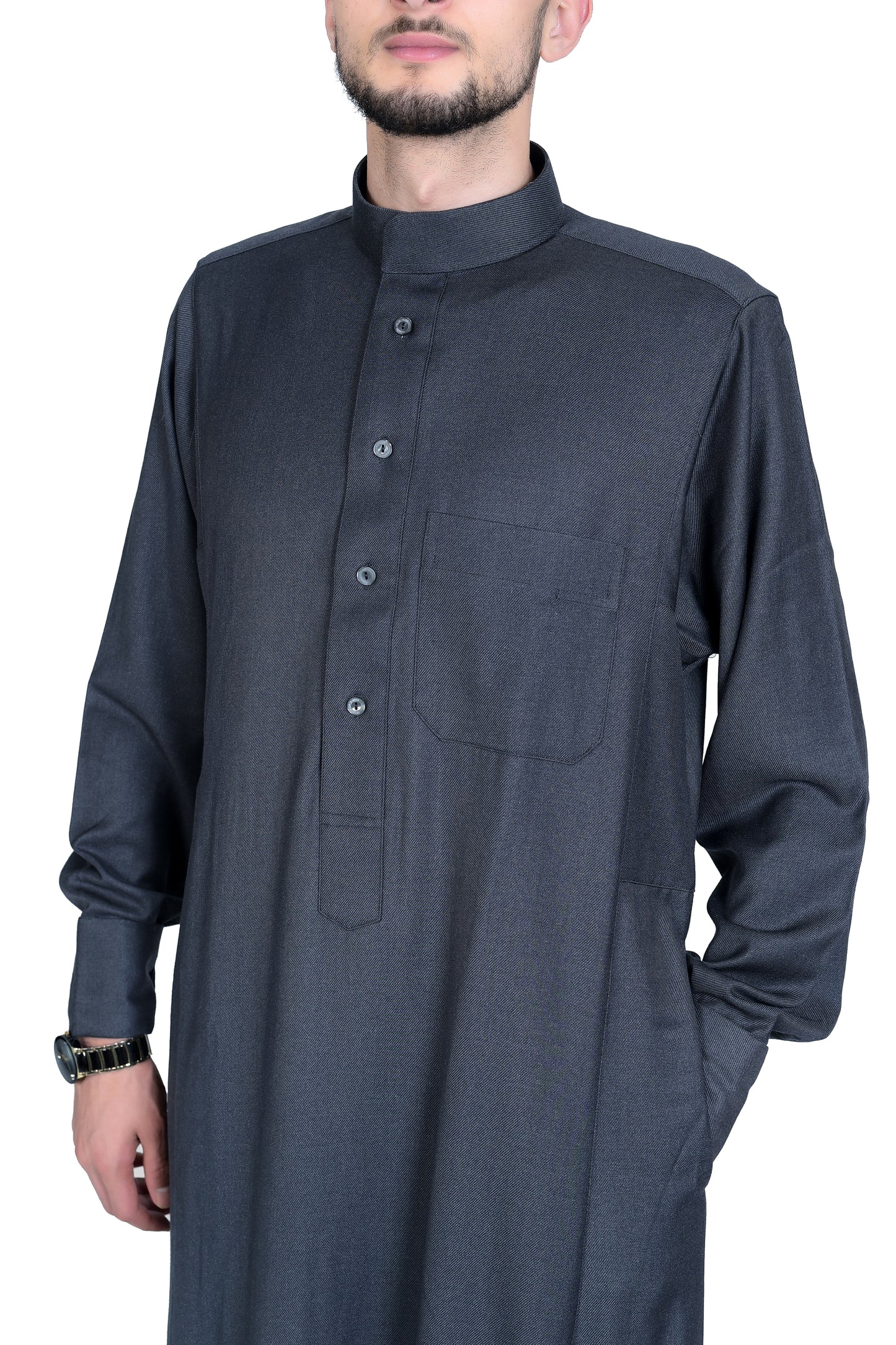 Droush Winter Thobe – Dark Grey