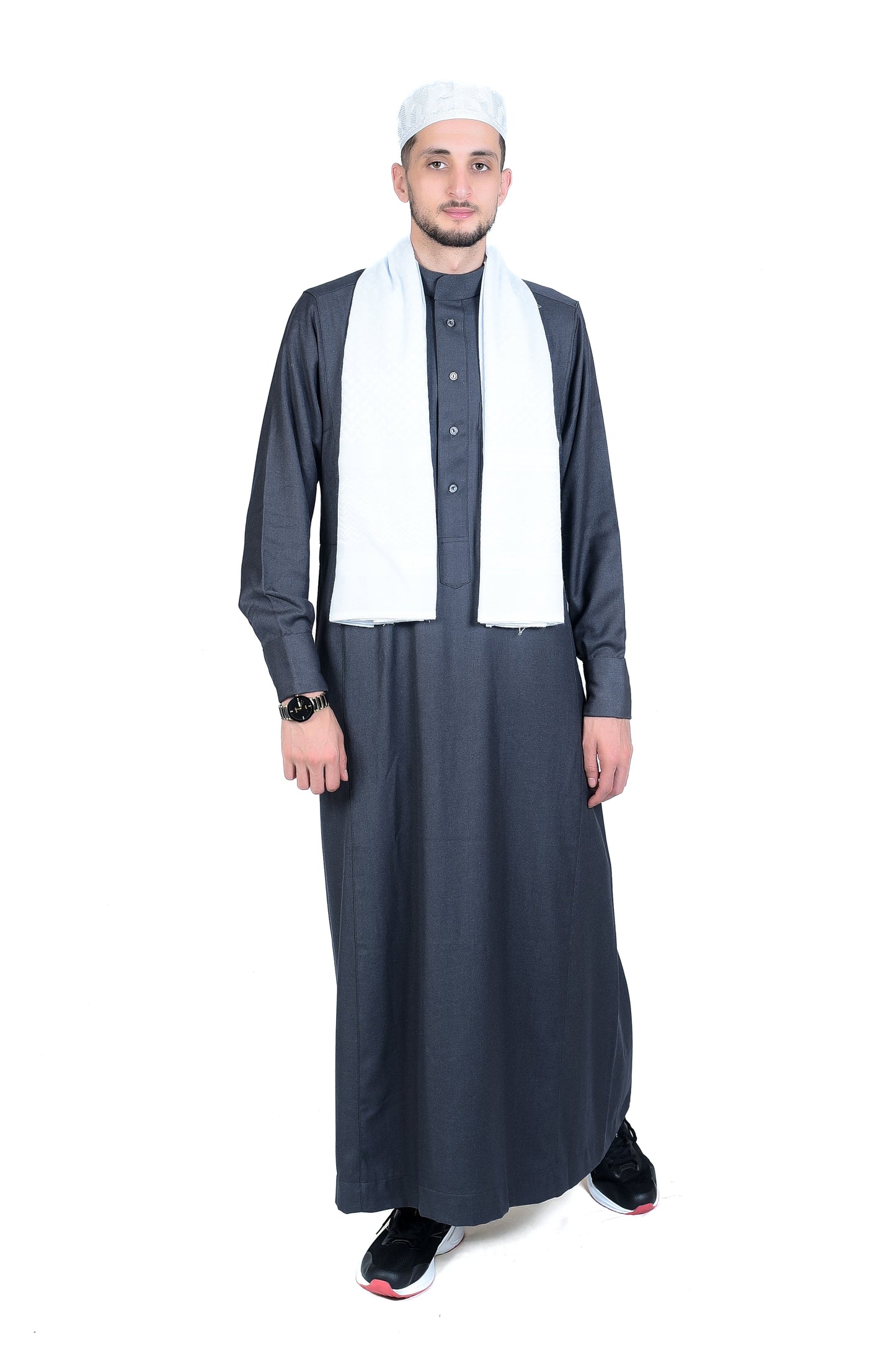 Droush Winter Thobe – Dark Grey