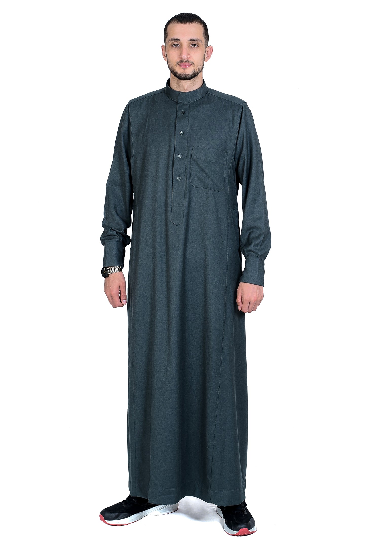 Droush Winter Thobe – Olive Green