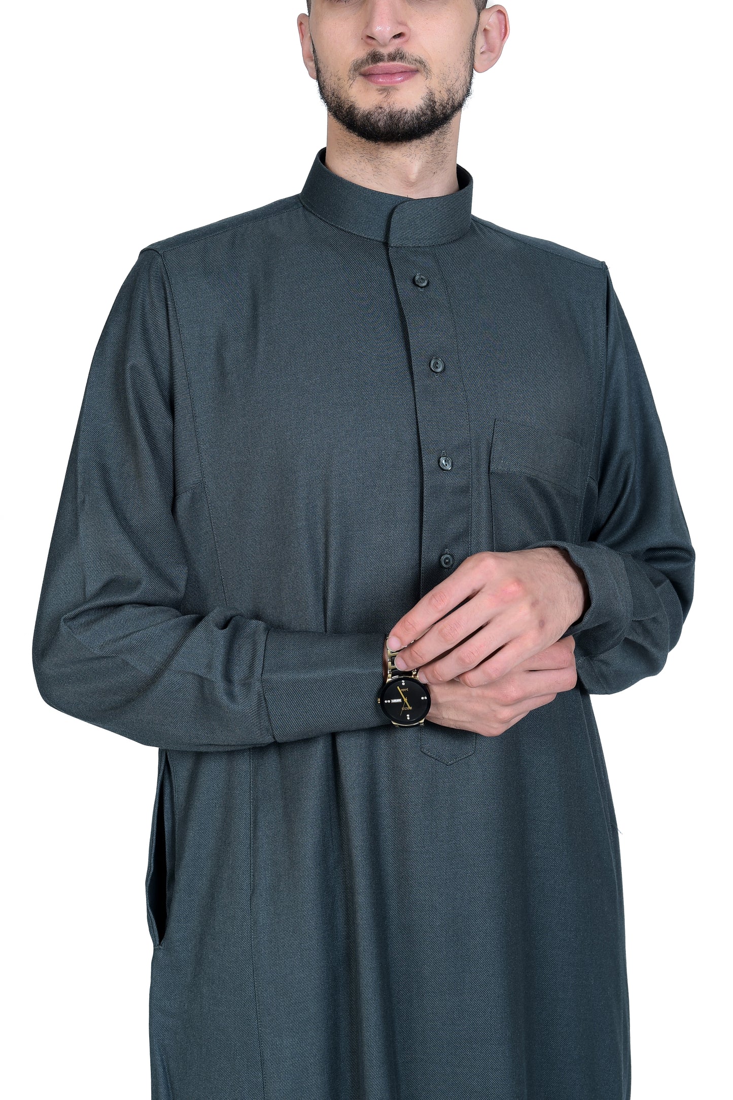 Droush Winter Thobe – Olive Green