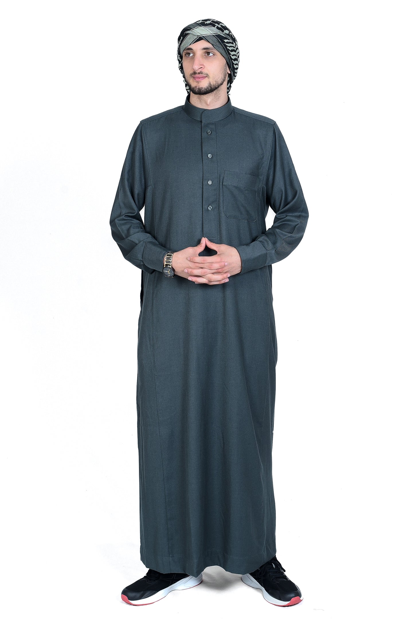 Droush Winter Thobe – Olive Green