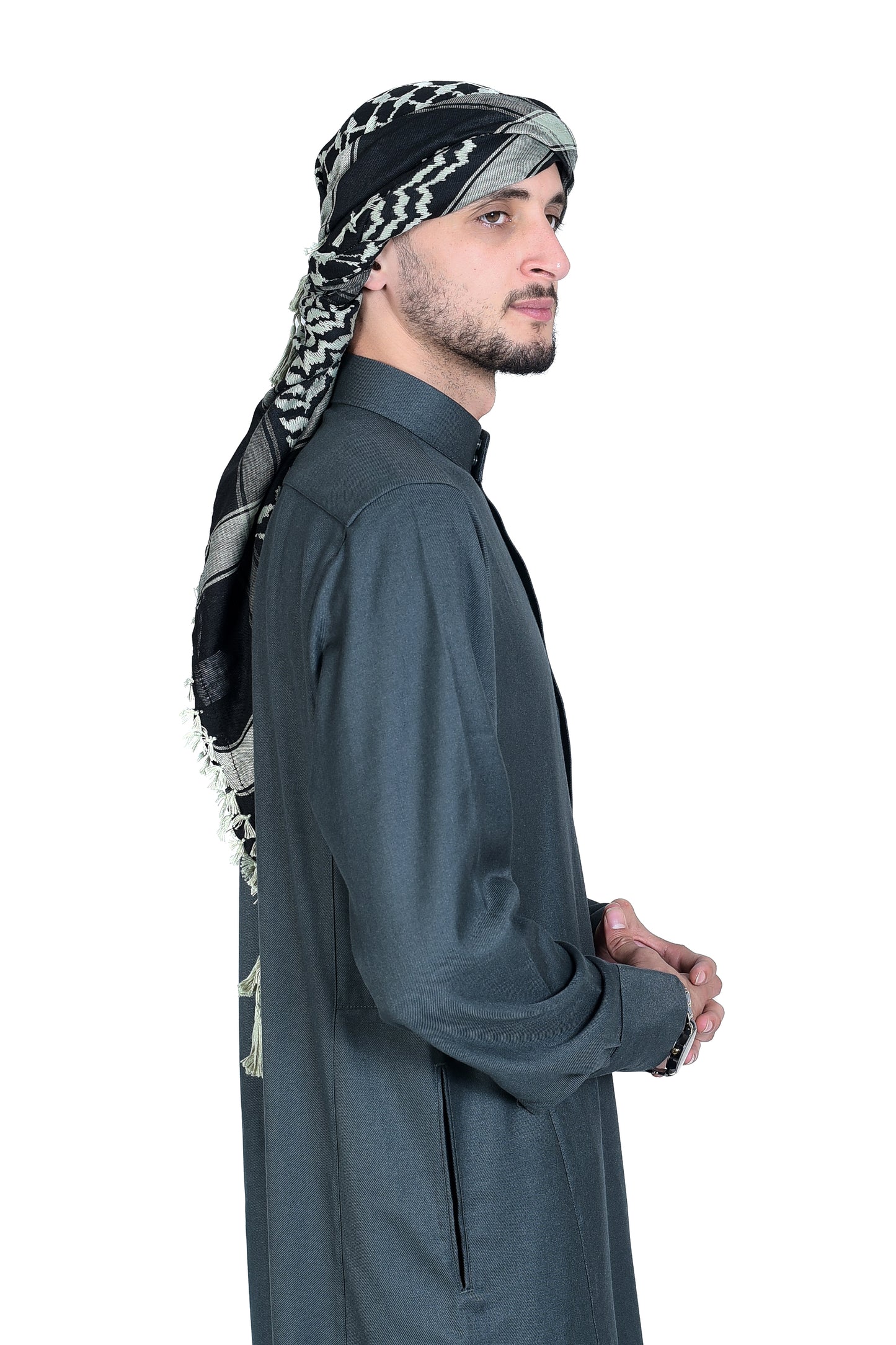 Droush Winter Thobe – Olive Green