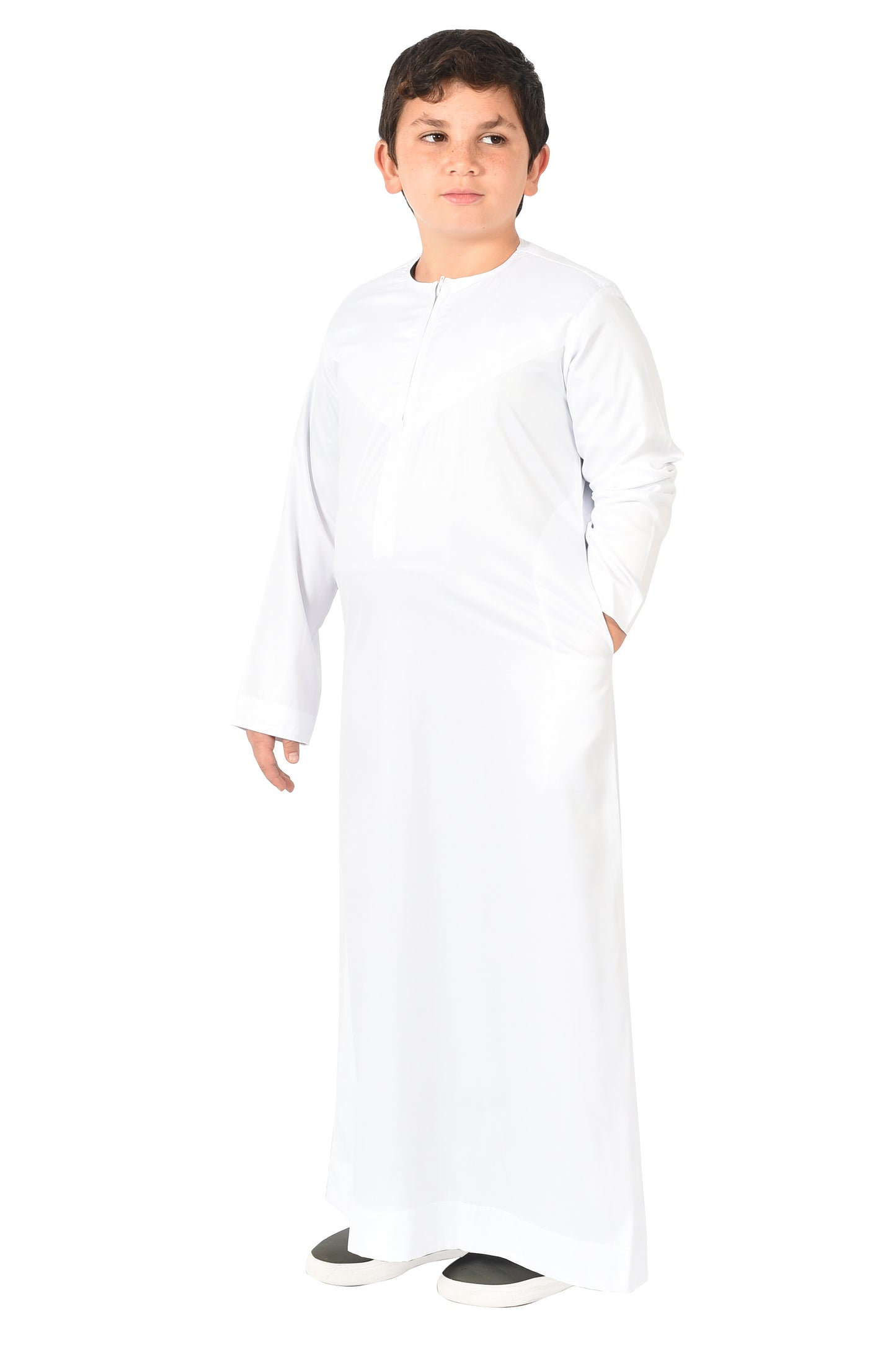 Al-Azka Kids Sport Thobe - White