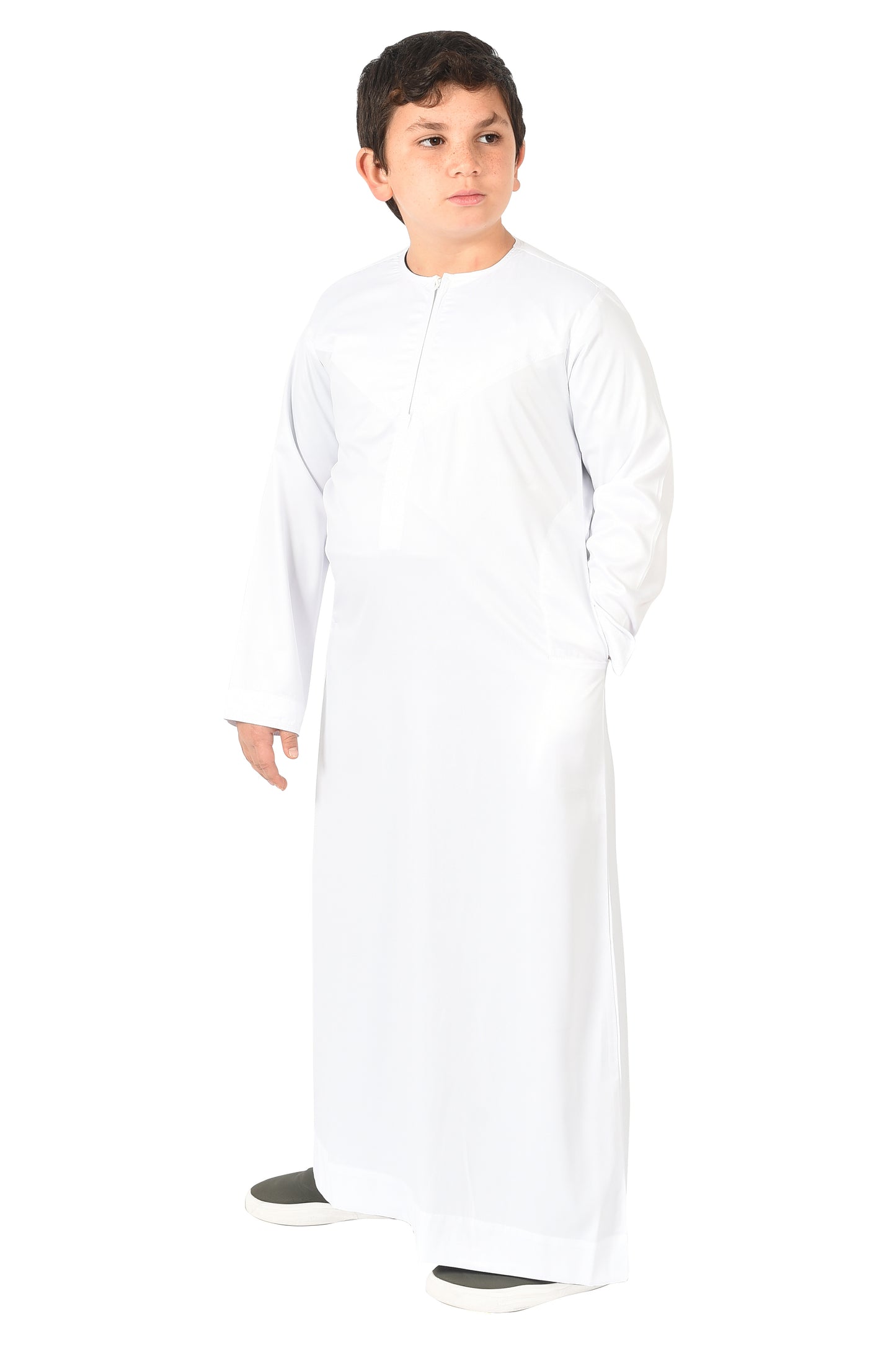 Al-Azka Kids Sport Thobe - White