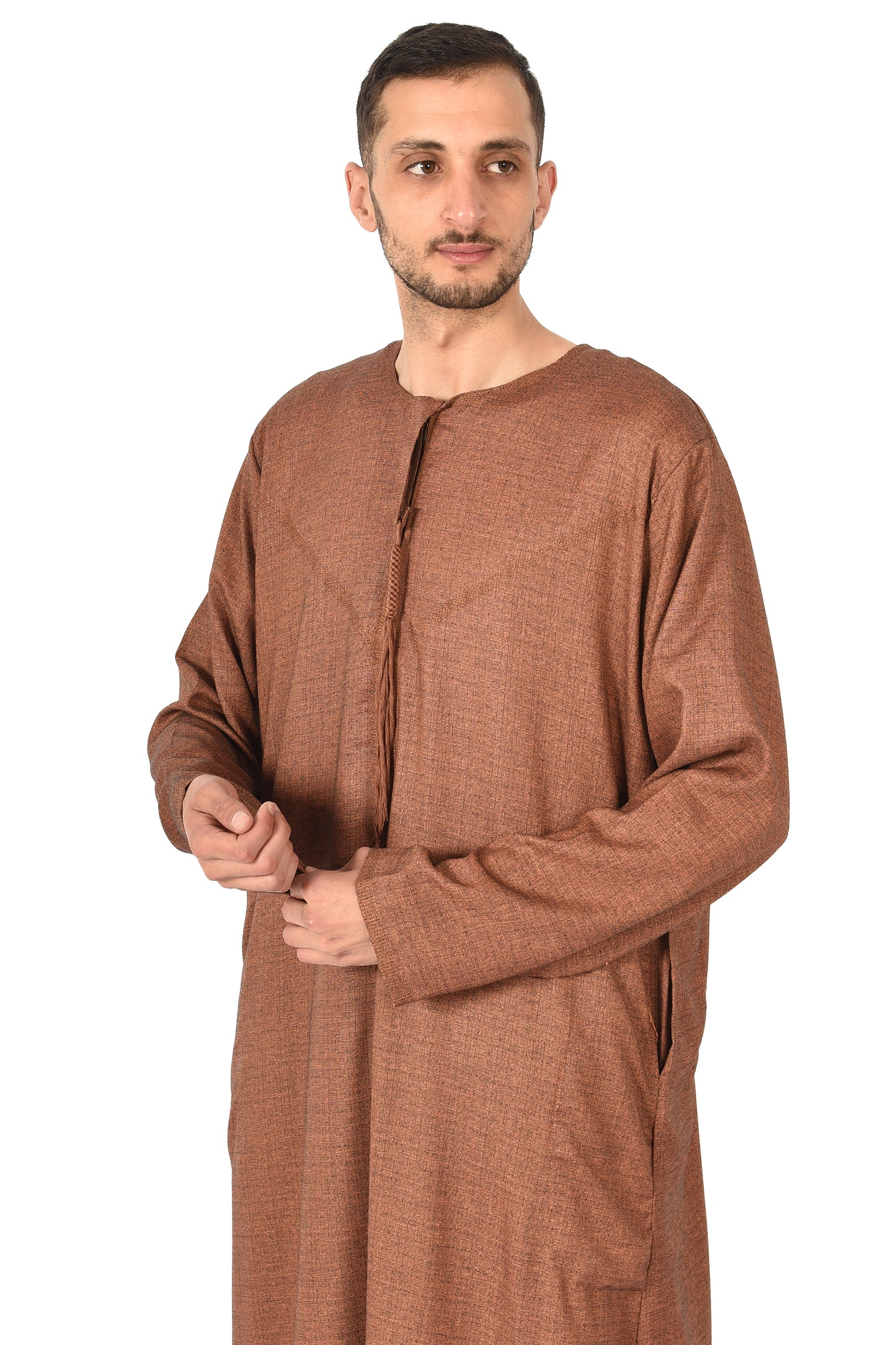 Al-othman tassel thobe - Brown