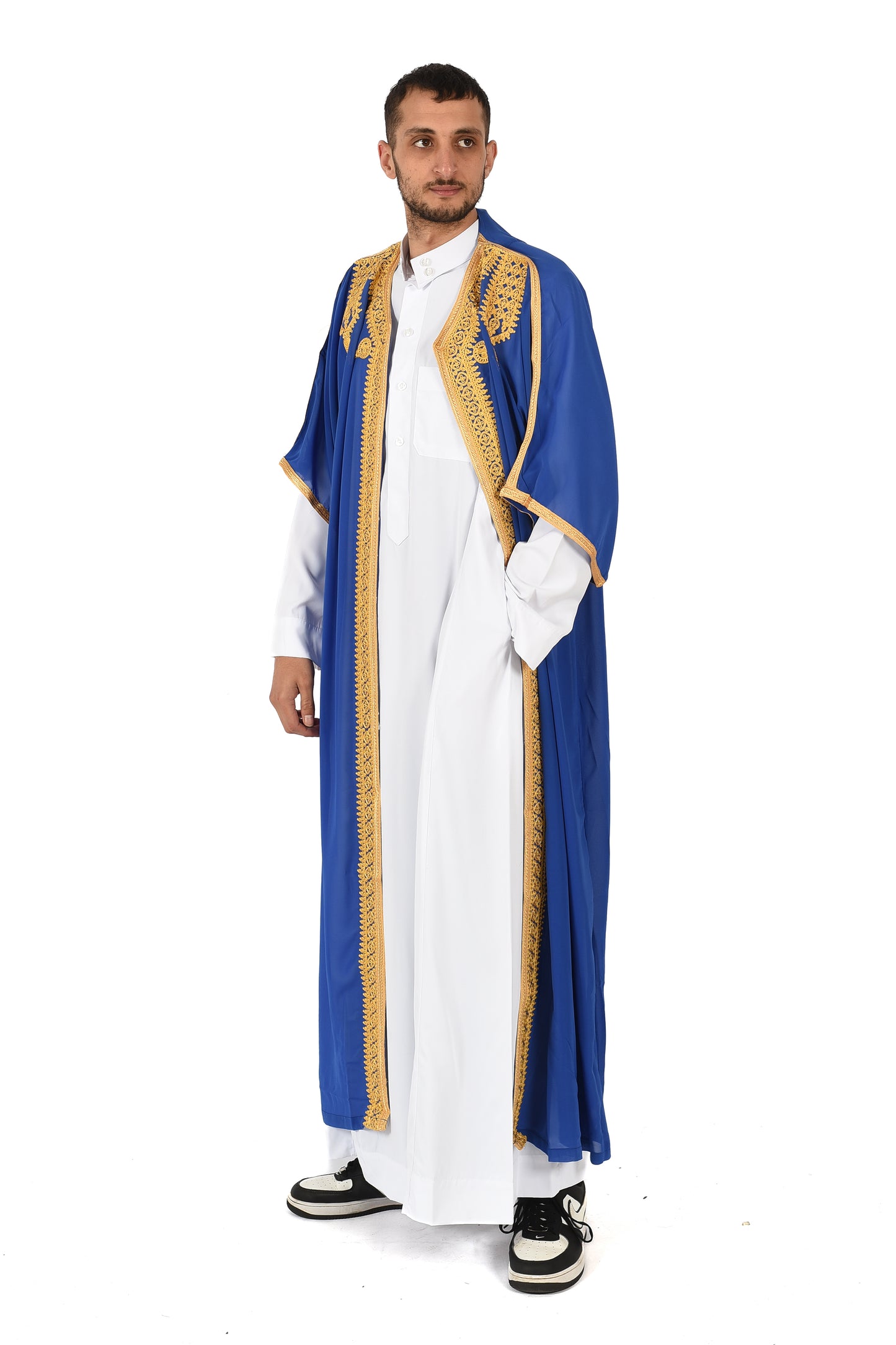 Mens Saudi Abaya Jubba - Blue