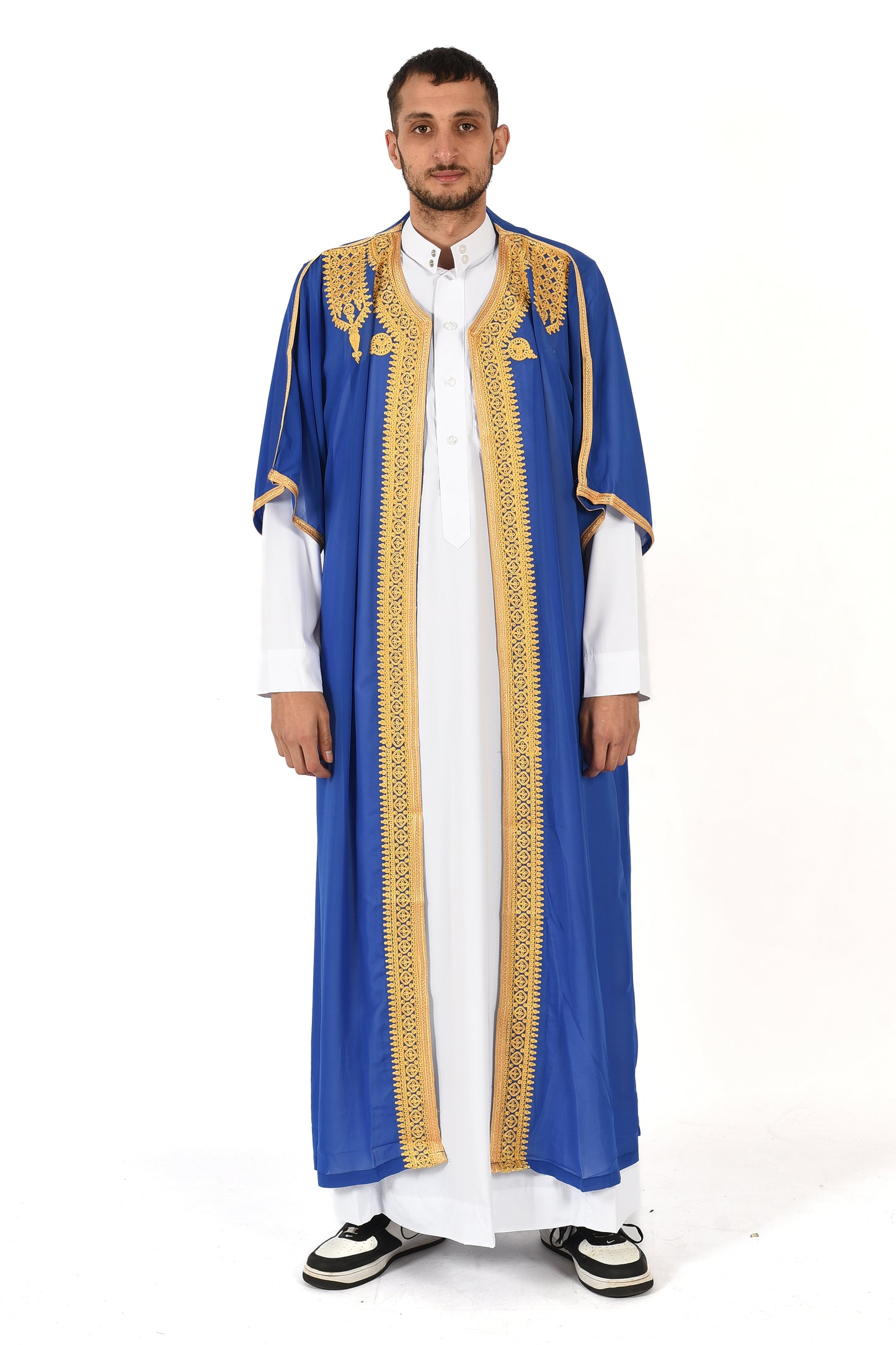 Mens Saudi Abaya Jubba - Blue