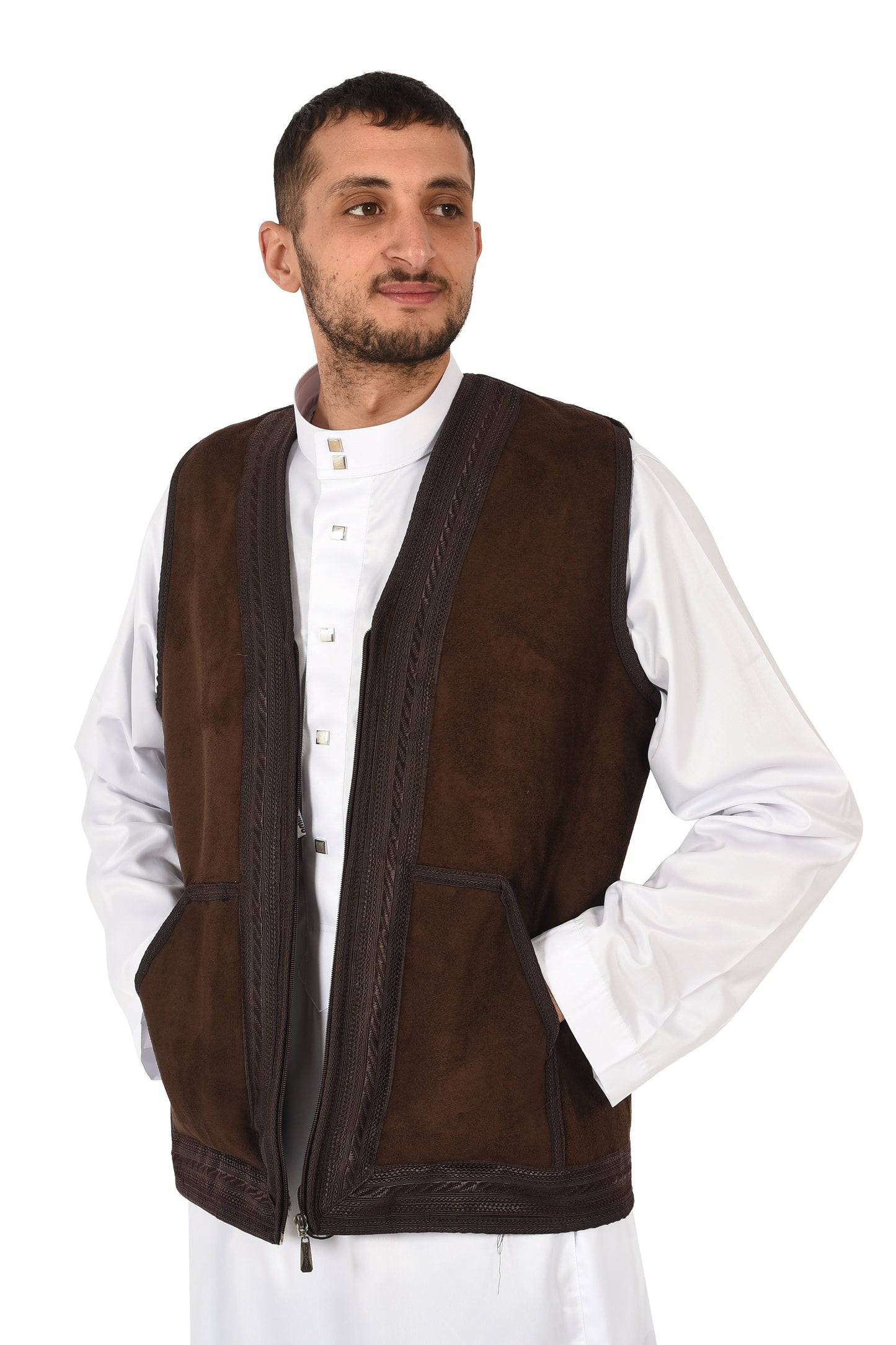 Winter Waist Coat for men - Chicory Coffee