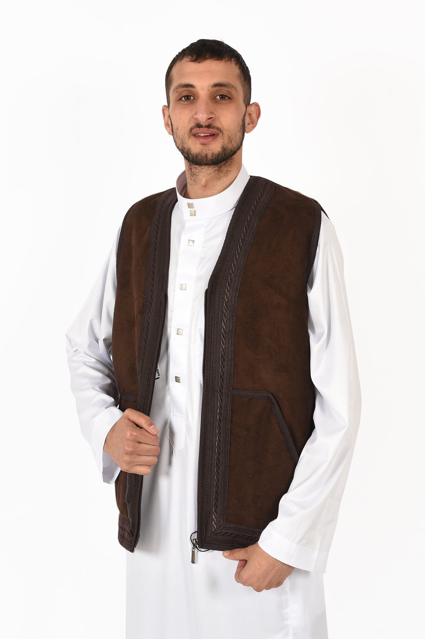 Winter Waist Coat for men - Chicory Coffee