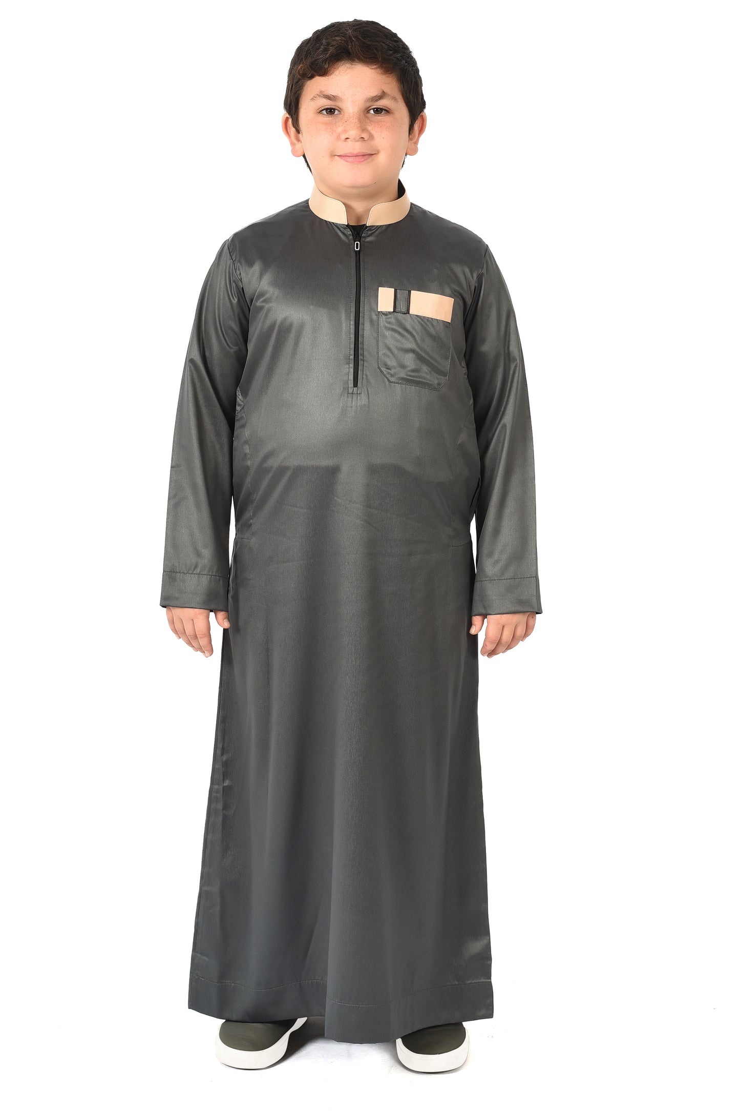 Markim kids sport thobe - Asphalt Green